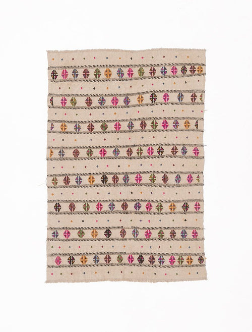Small and Colorful Vintage Rug