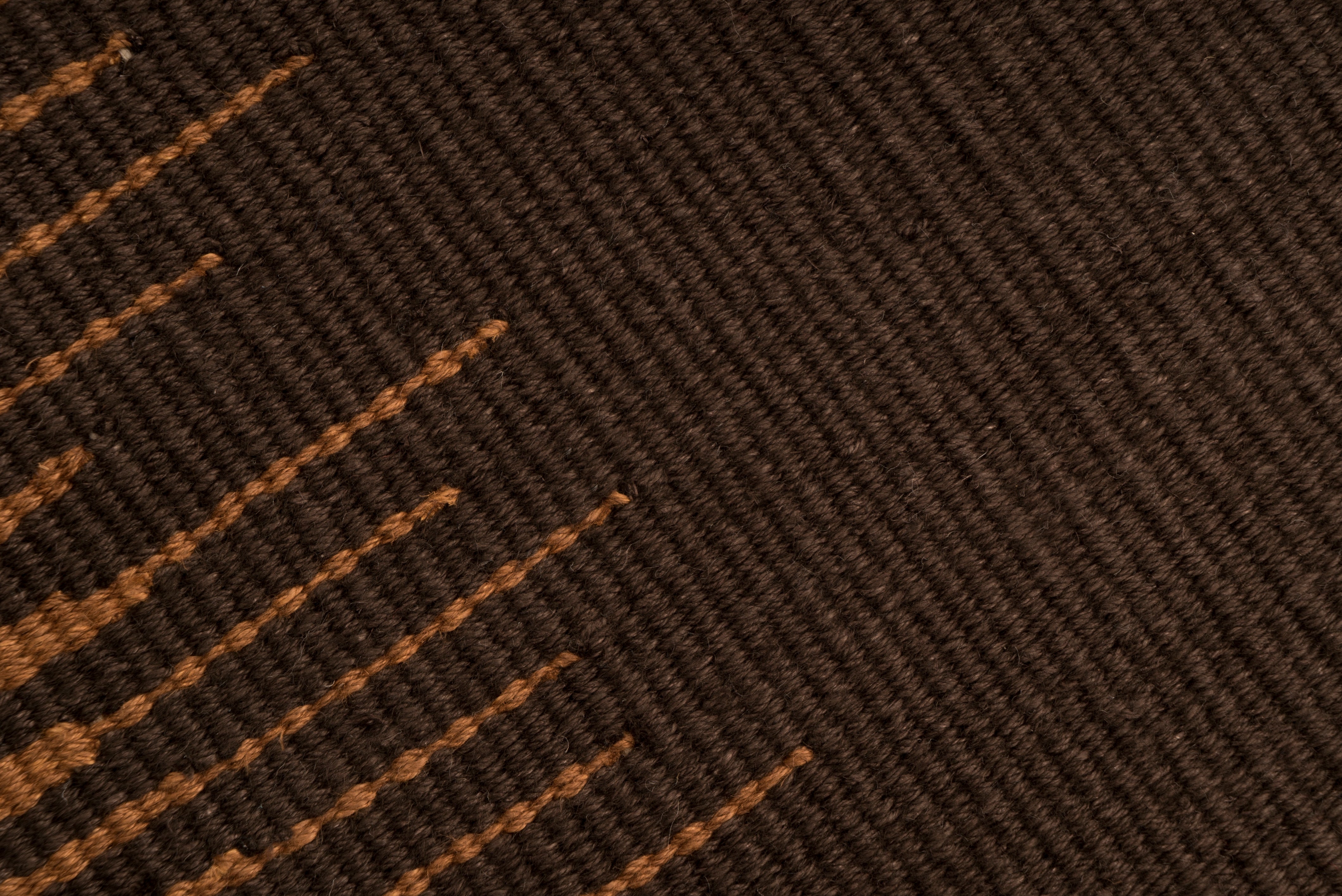 "Chocolate Dream Frequency" Handwoven Hemp Designer Runner Rug