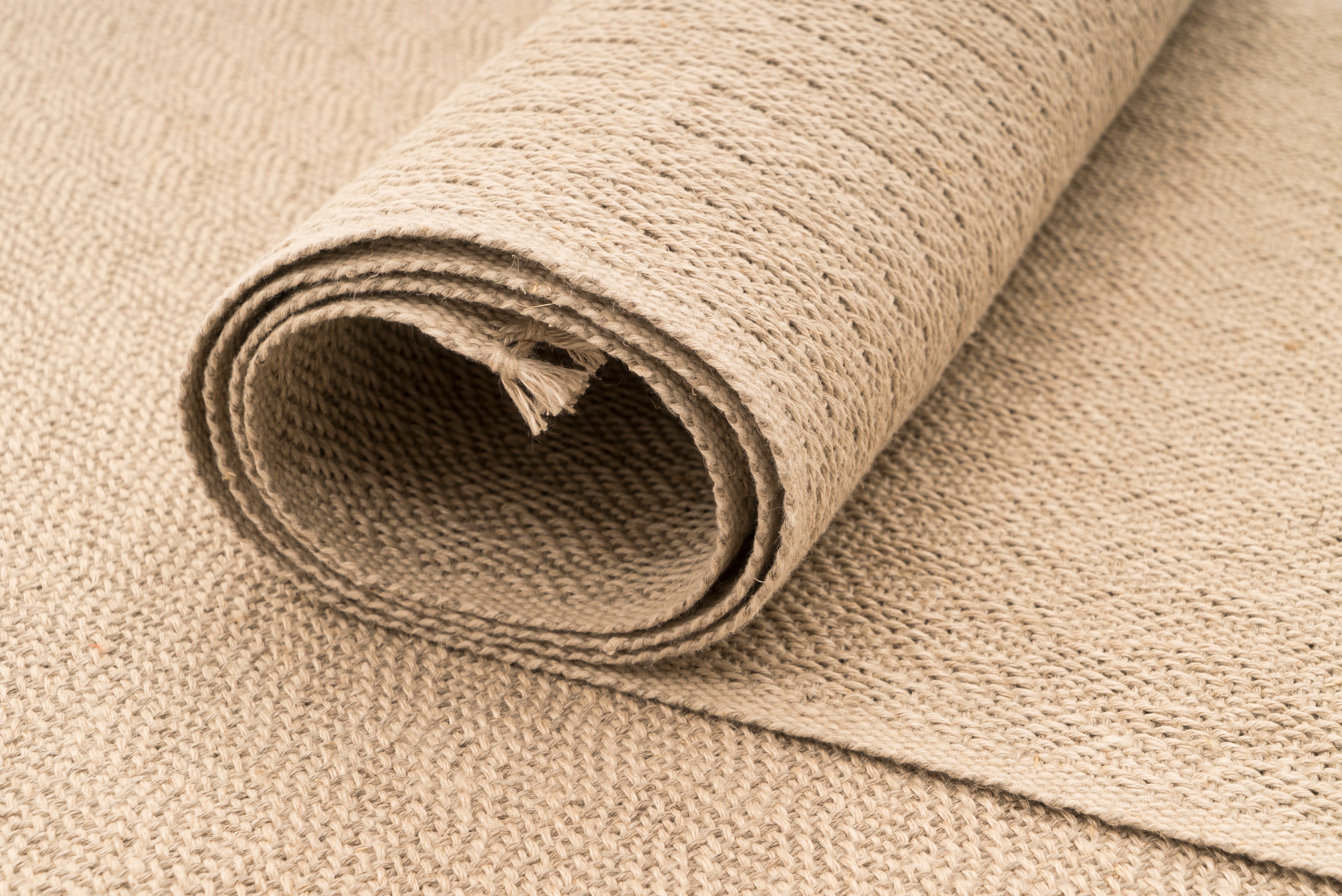 "Tangled Chain" Handwoven Hemp Placemat & Table Runner Set