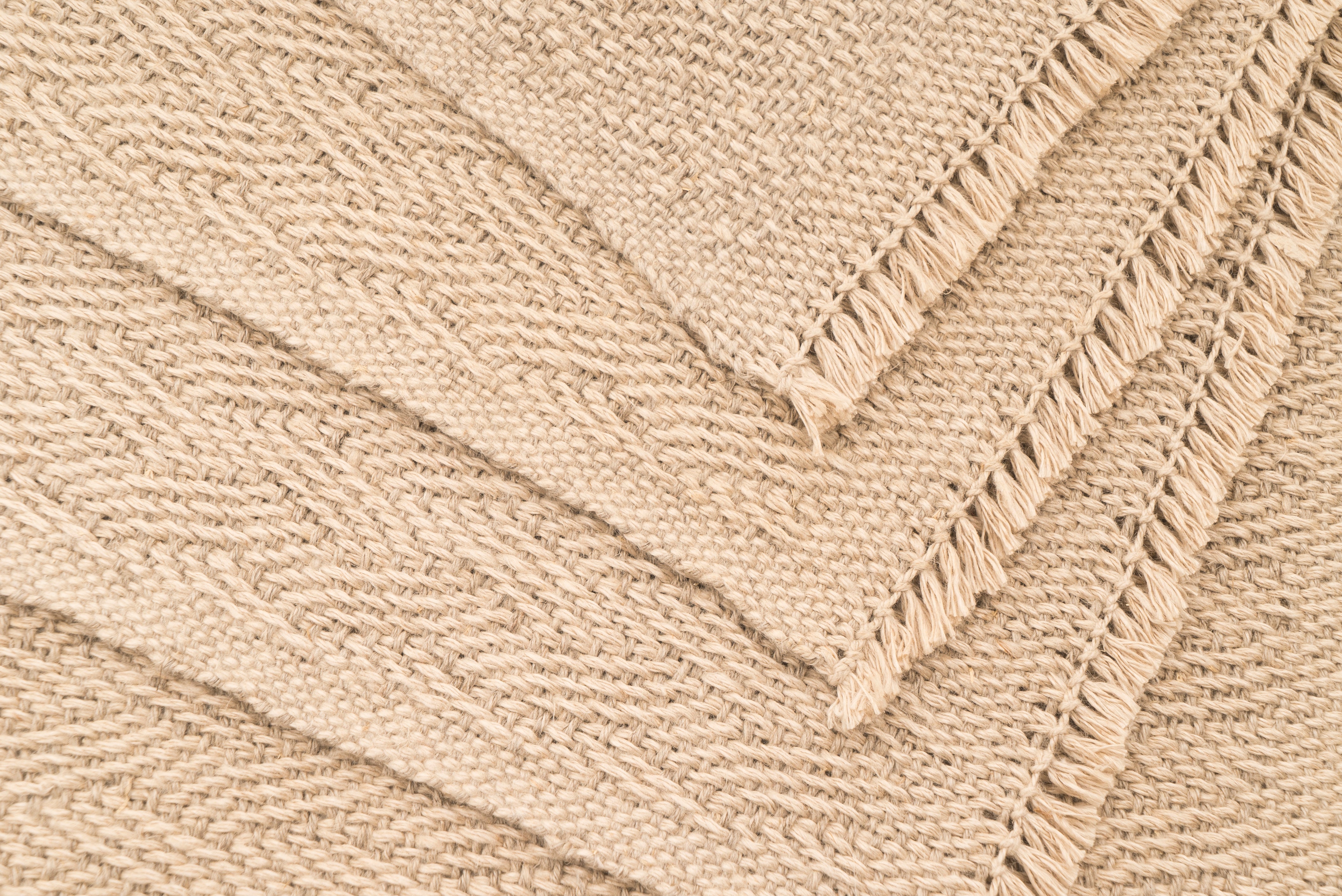 "Tangled Chain" Handwoven Hemp Placemat & Table Runner Set