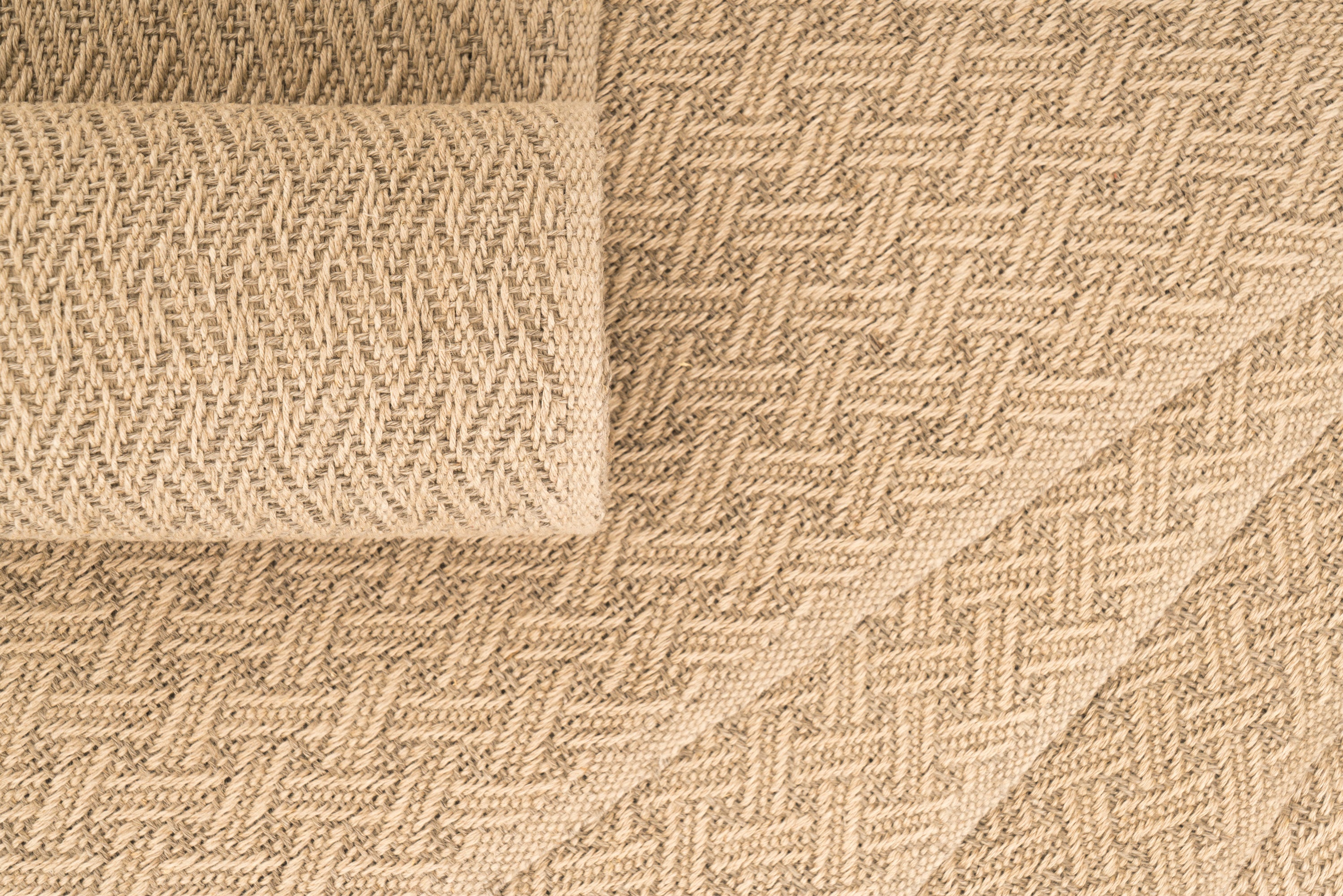 "Ripple" Handwoven Hemp Placemat & Table Runner Set
