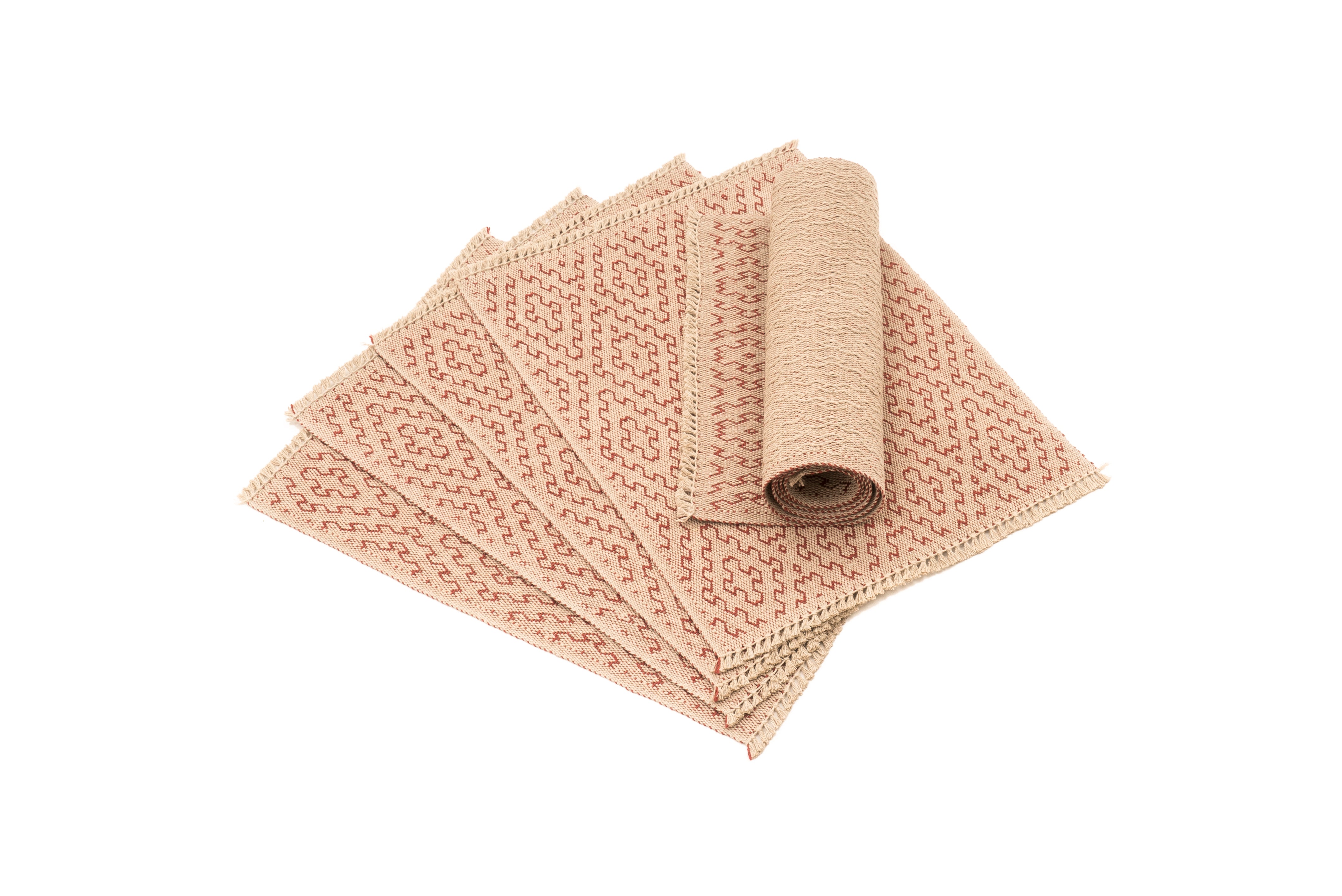 "Diane's Favourite" Handwoven Hemp Placemat & Table Runner Set