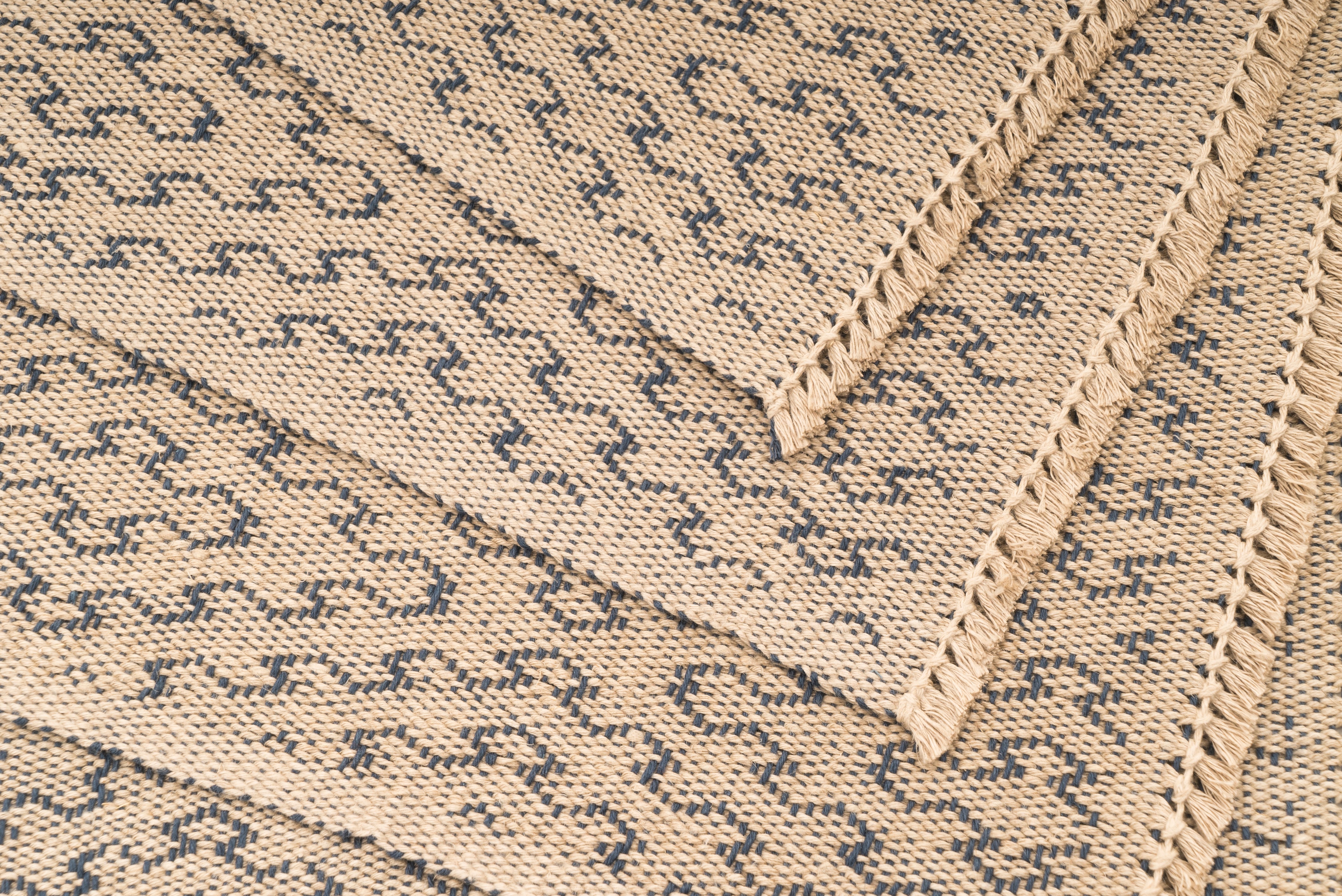 "Diane's Blue Favorite" Handwoven Hemp Placemat & Table Runner Set