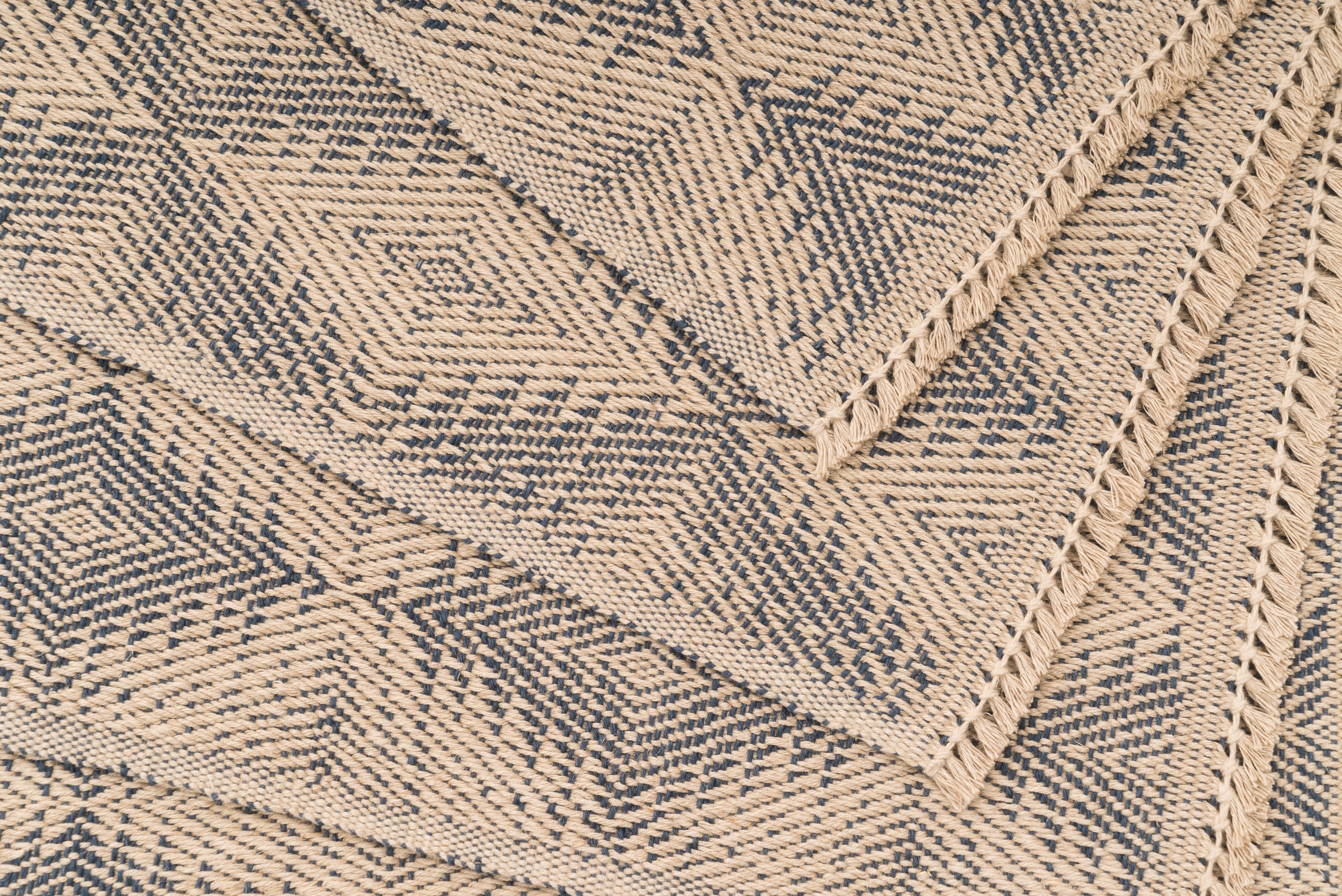 "Pine Cones" Handwoven Hemp Placemat & Table Runner Set