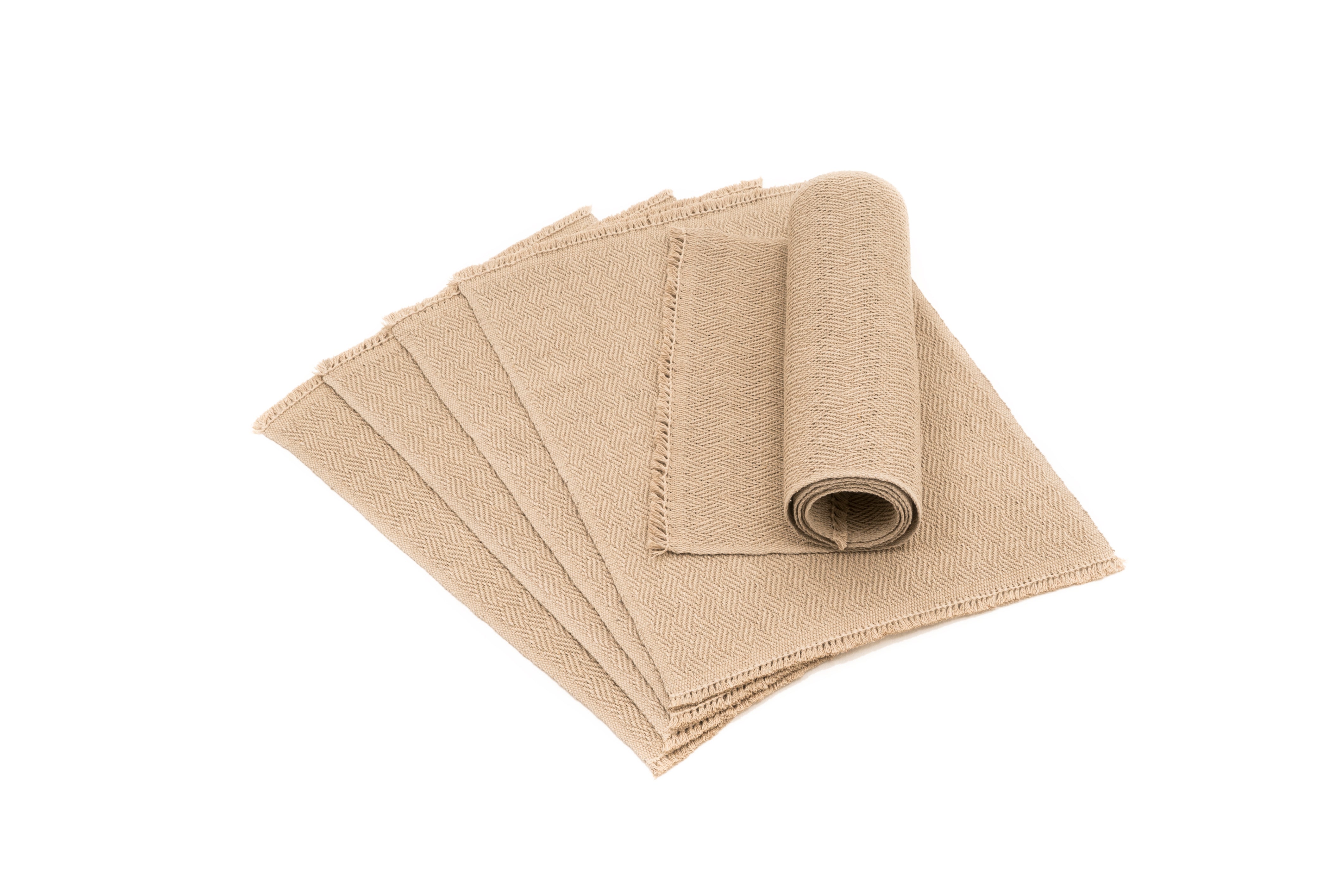 "Brother's" Handwoven Hemp Placemat & Table Runner Set
