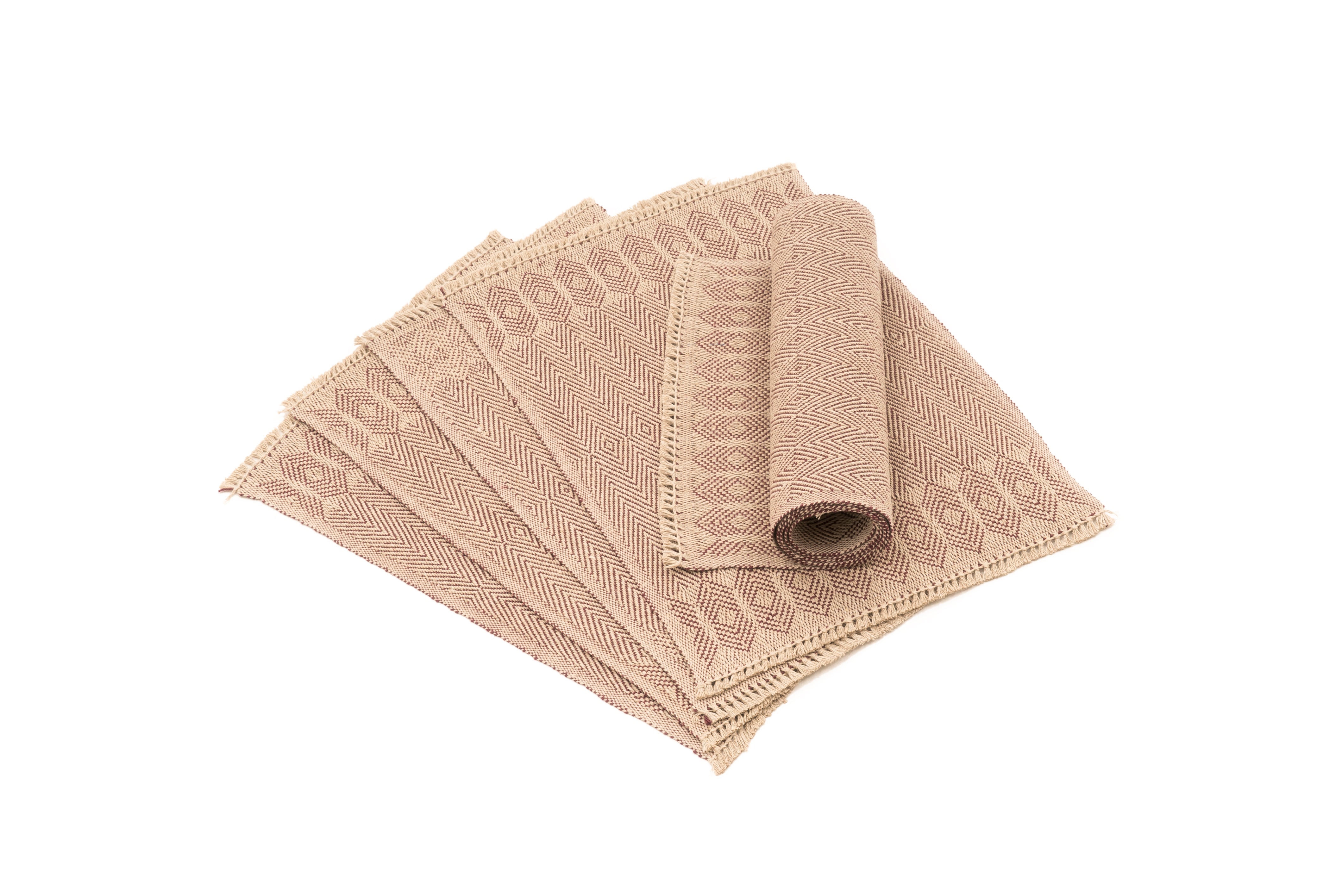 "Seek Easy" Handwoven Hemp Placemat & Table Runner Set