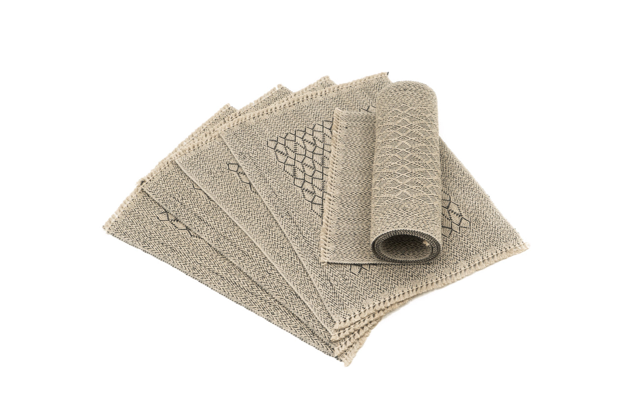 "Connection" Handwoven Hemp Placemat & Table Runner Set