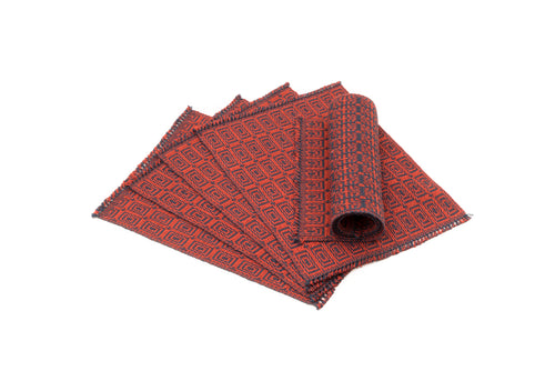 "Beauty" Handwoven Hemp Placemat & Table Runner Set