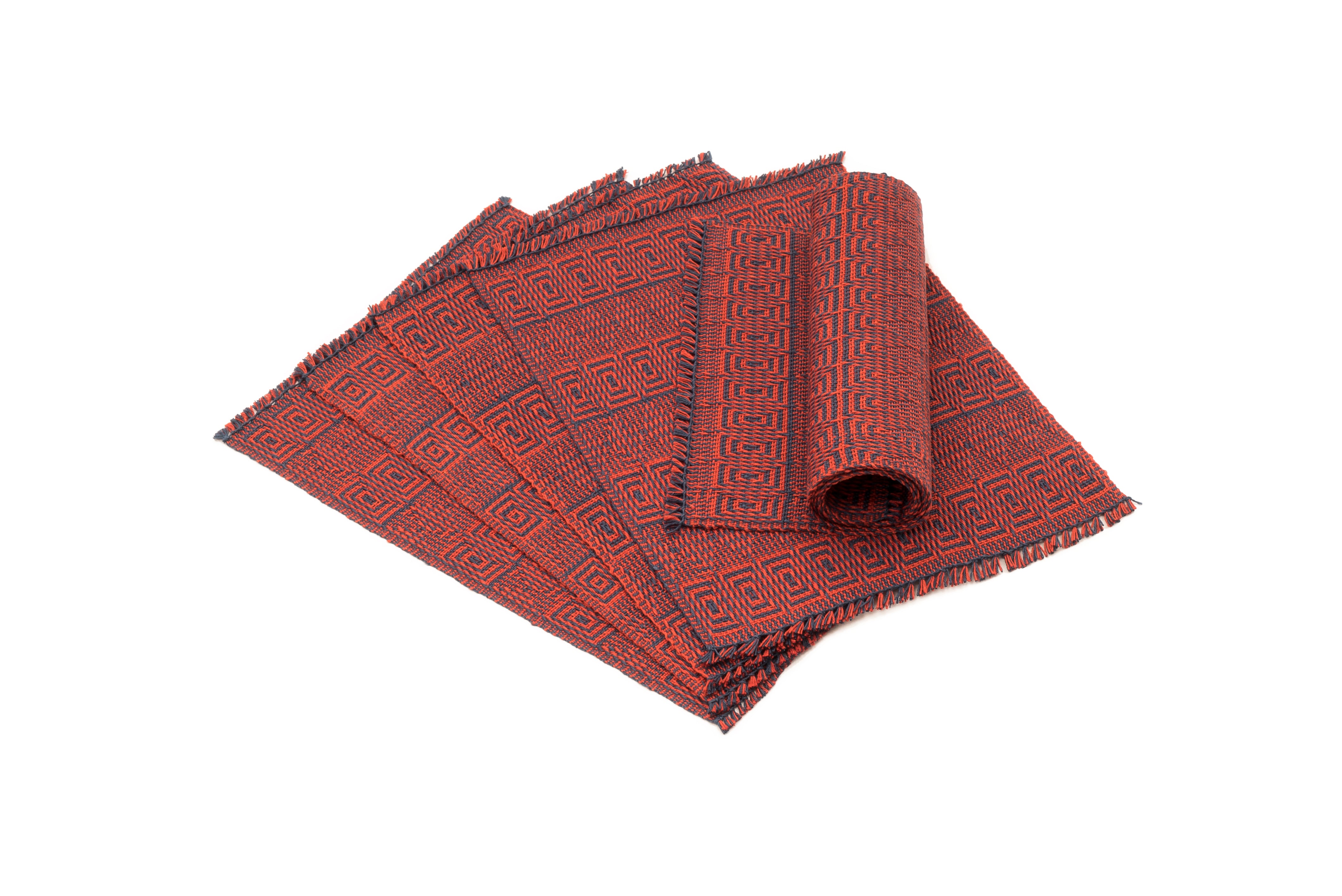 "Mixing" Handwoven Hemp Placemat & Table Runner Set