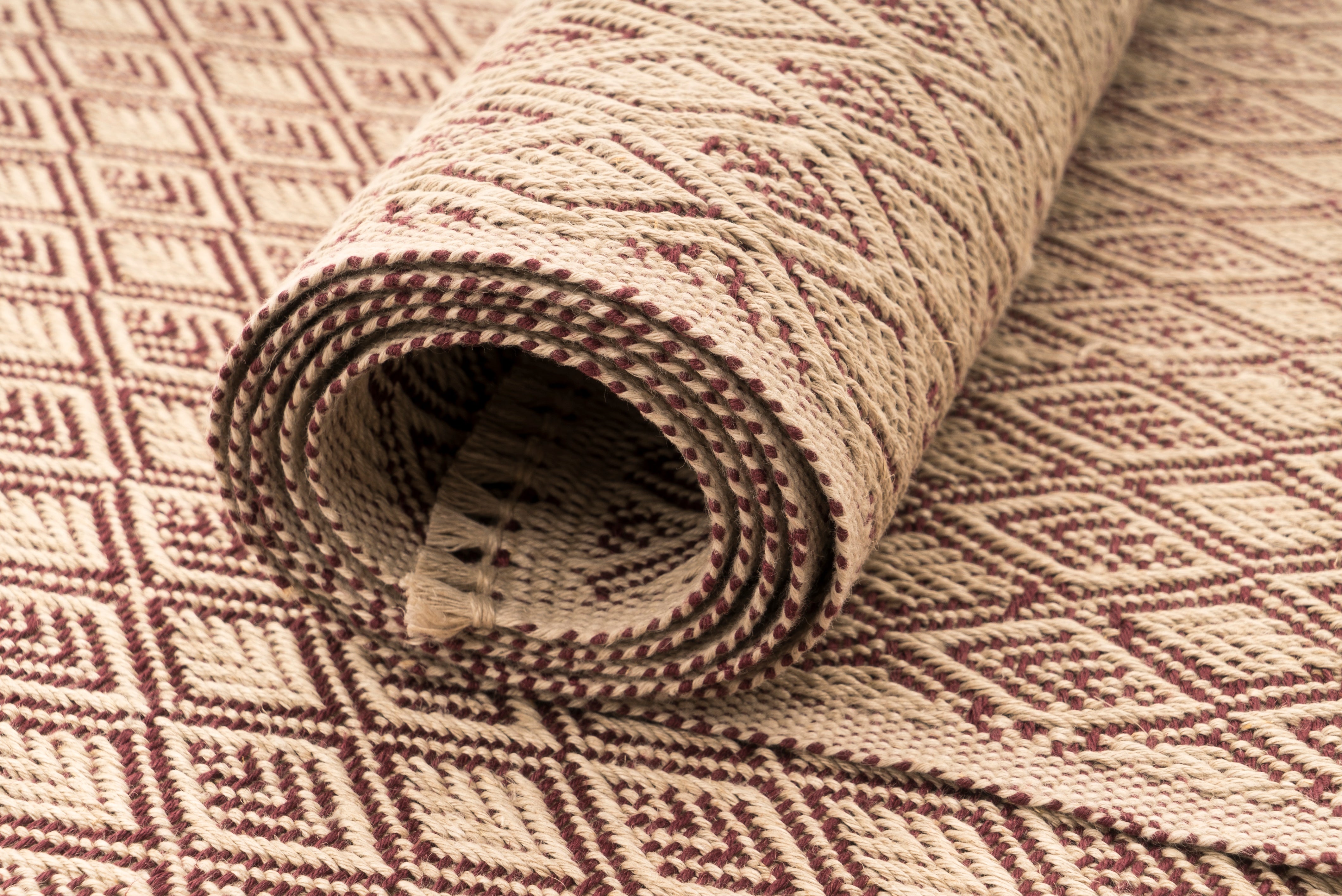 "Equinox" Handwoven Hemp Placemat & Table Runner Set