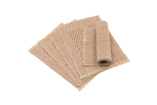 "Terra" Handwoven Hemp Placemat & Table Runner Set