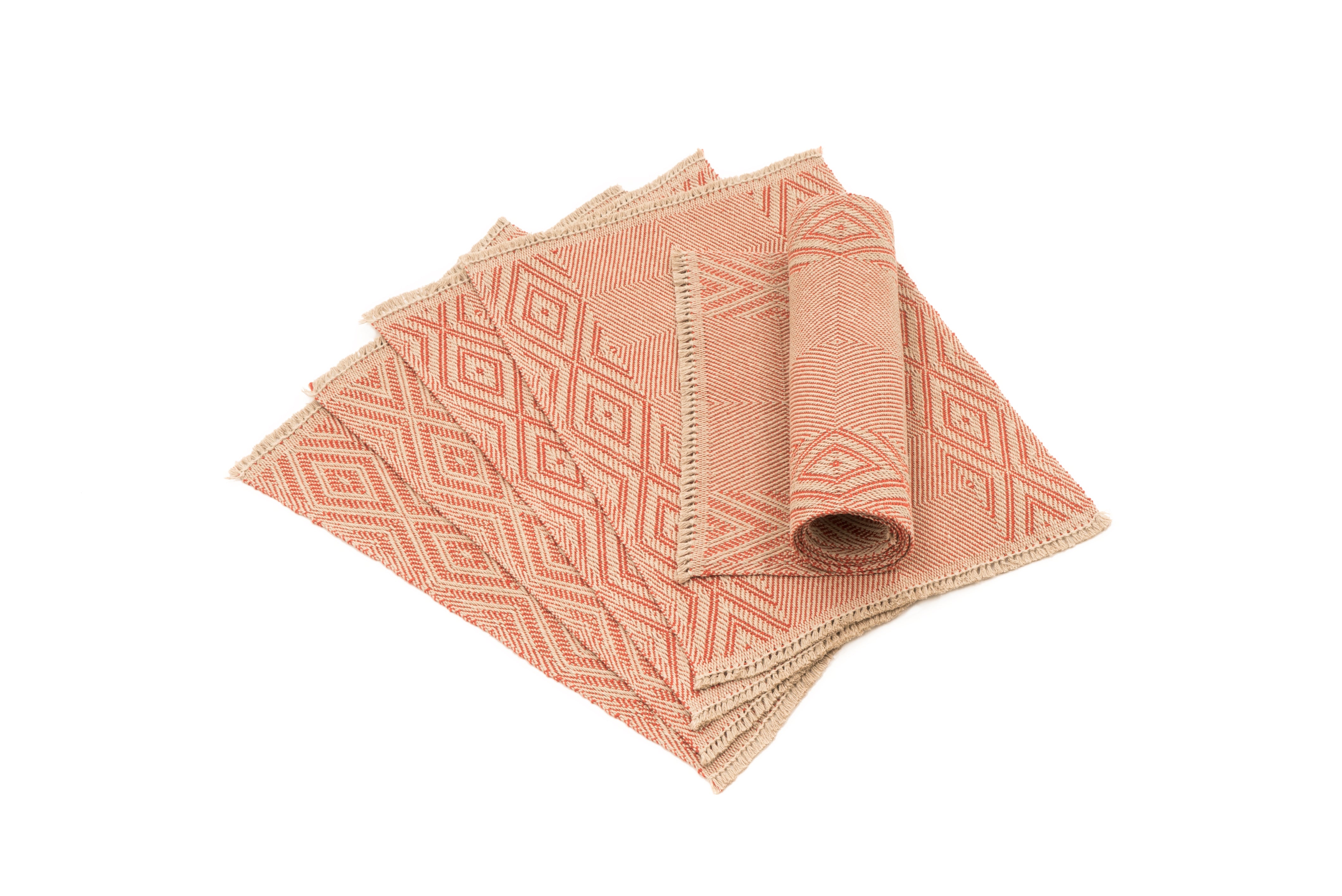 "Oriental" Handwoven Hemp Placemat & Table Runner Set