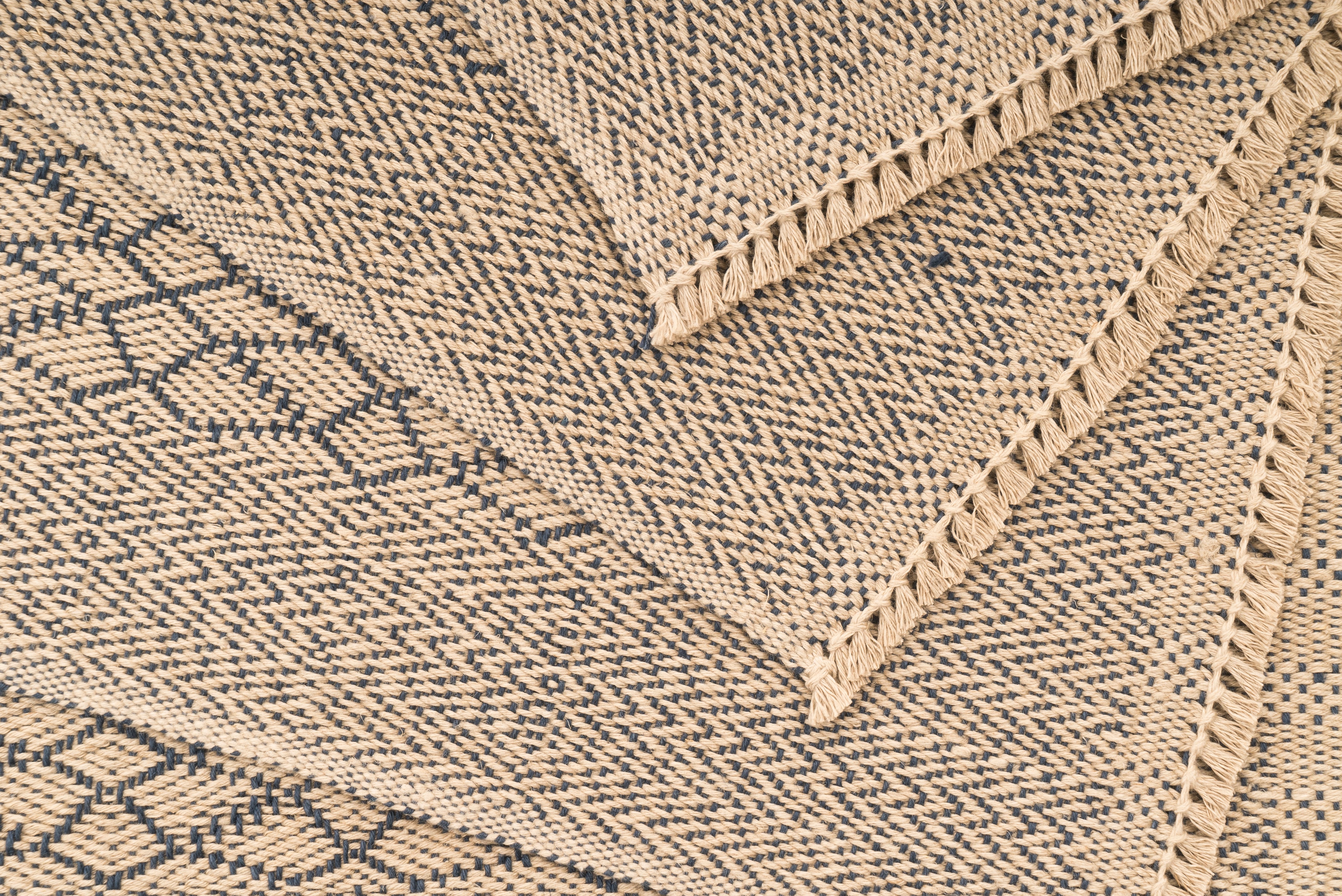 "Frames" Handwoven Hemp Placemat & Table Runner Set