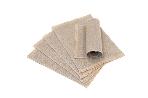 "Bee Love" Handwoven Hemp Placemat & Table Runner Set