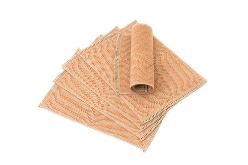 "Waves" Handwoven Hemp Placemat & Table Runner Set