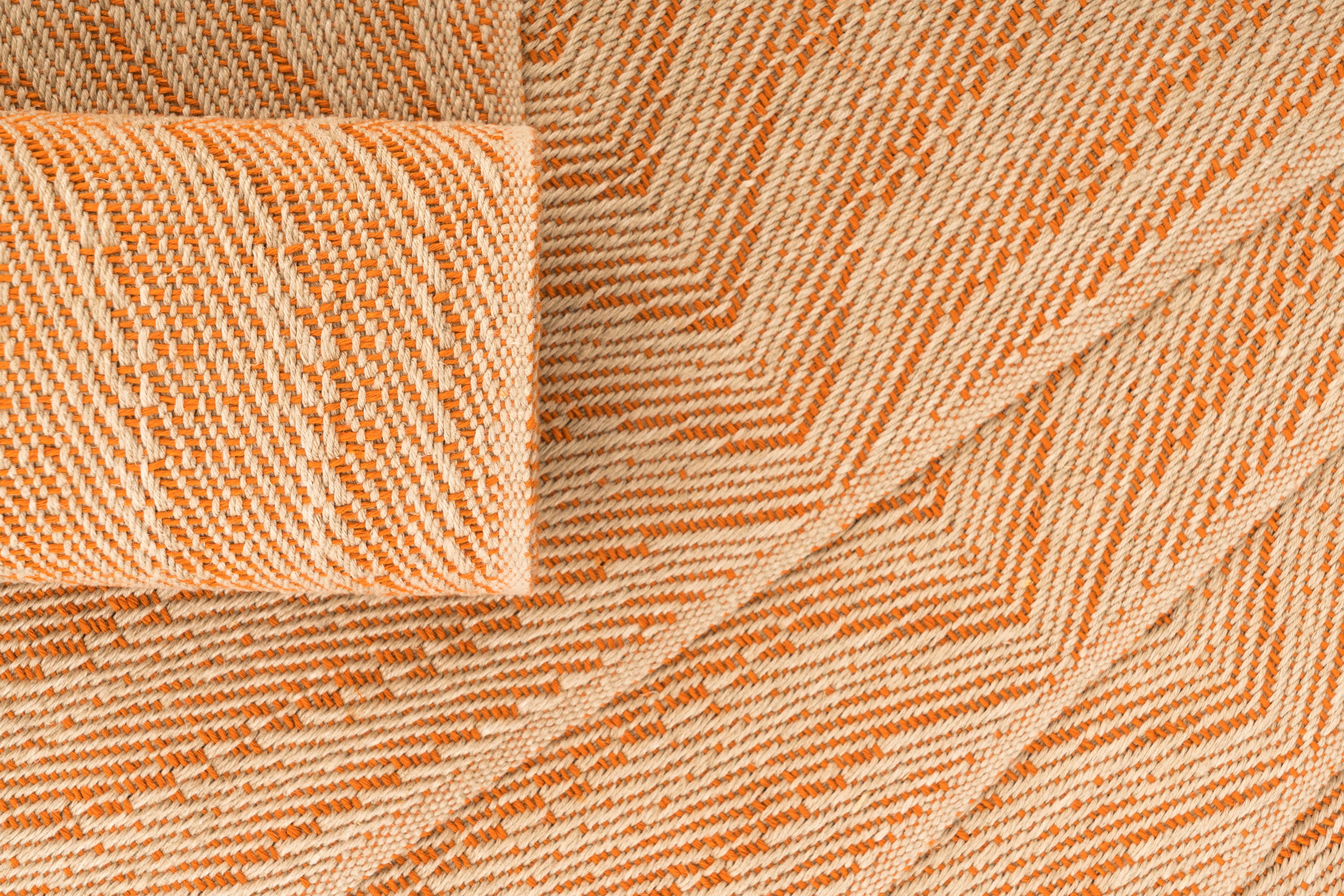 "Waves" Handwoven Hemp Placemat & Table Runner Set