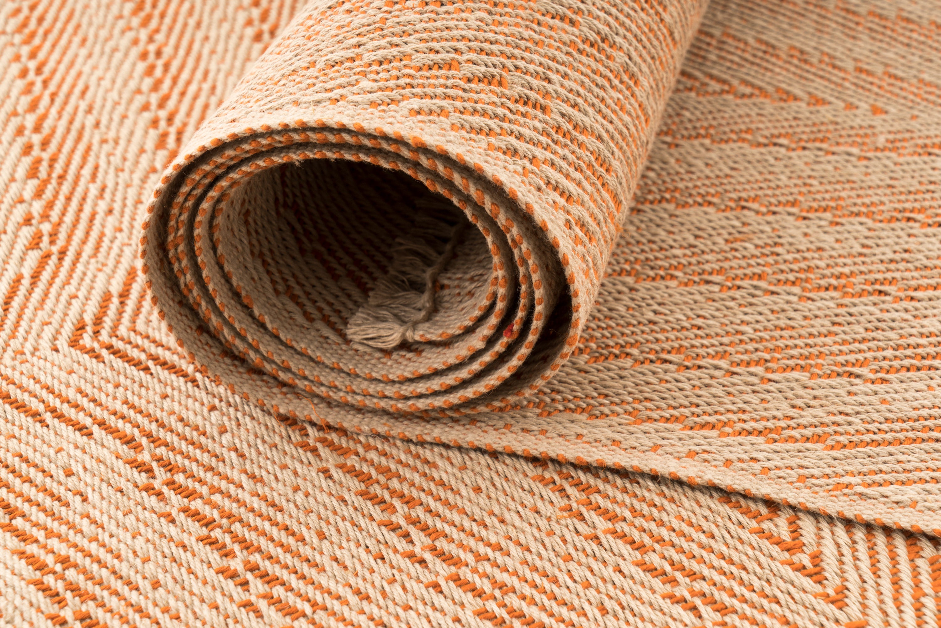 "Waves" Handwoven Hemp Placemat & Table Runner Set