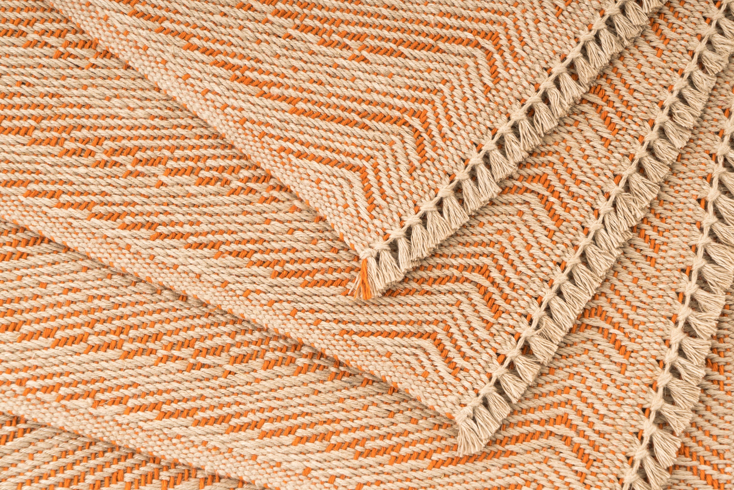 "Waves" Handwoven Hemp Placemat & Table Runner Set