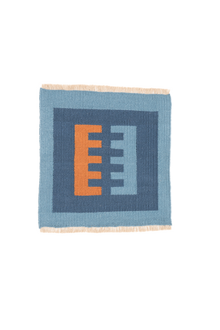 "Tibetan Tiger" Handwoven Hemp Designer Rug
