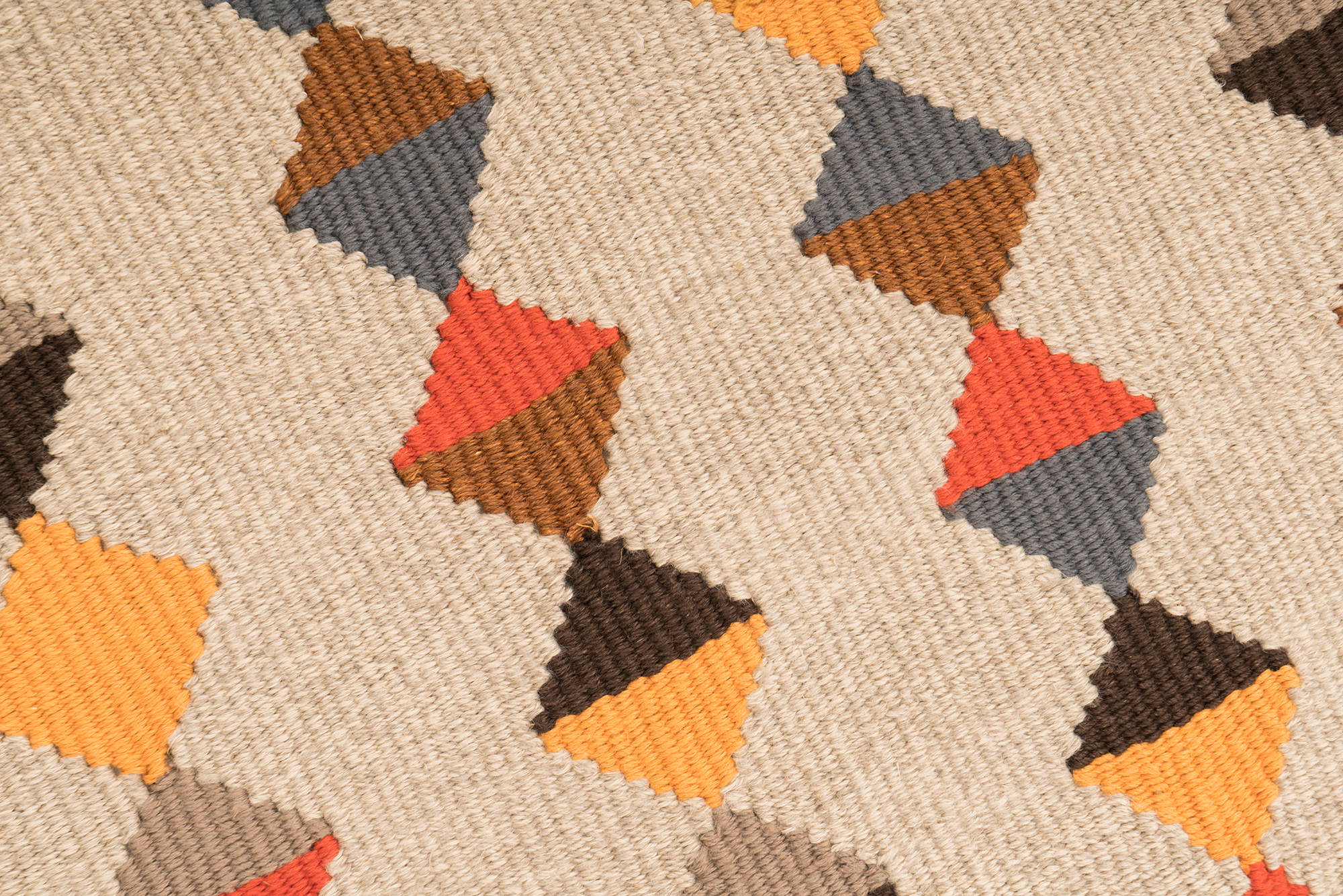 "Lovely Life" Handwoven Hemp Designer Mini Rug