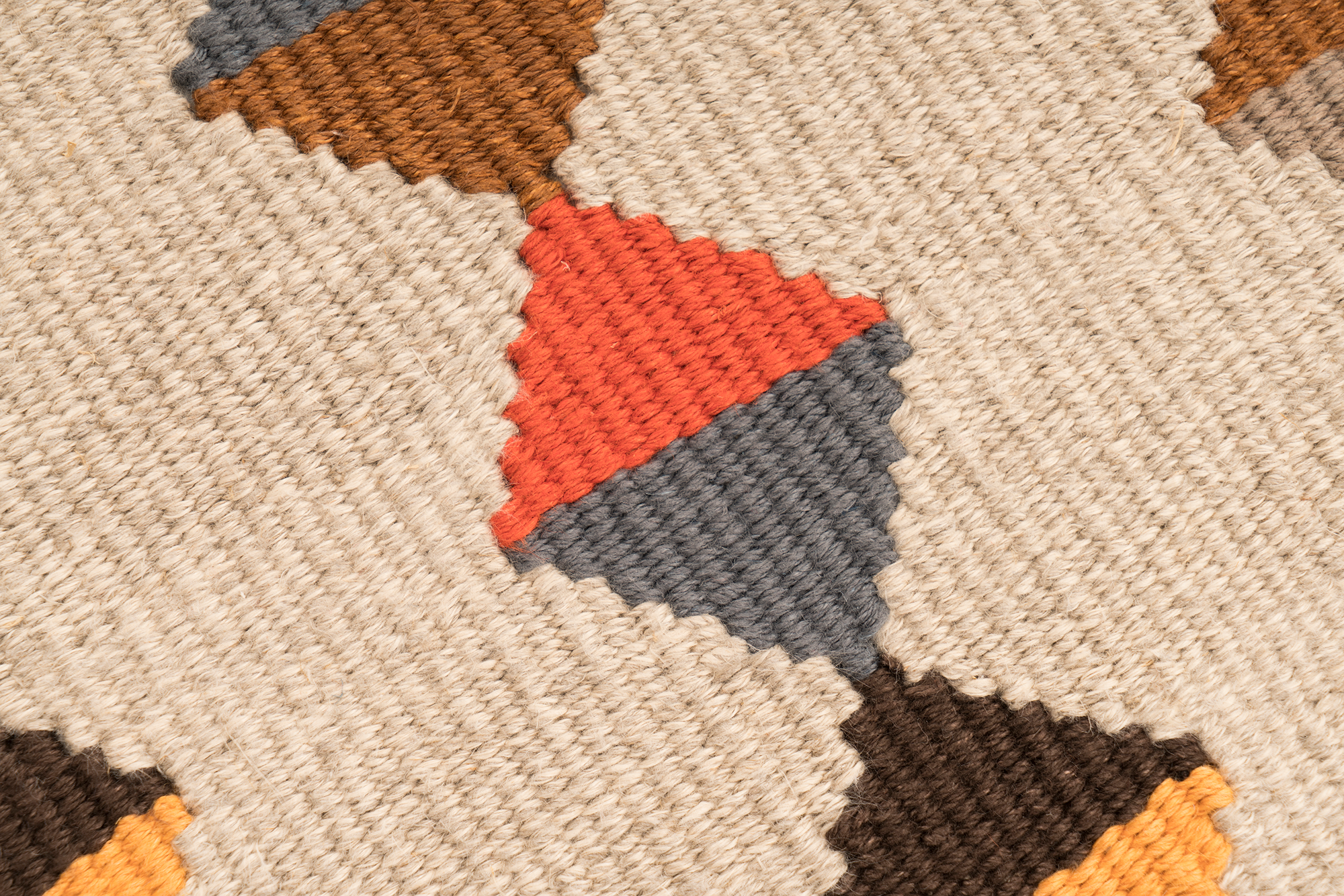 "Lovely Life" Handwoven Hemp Designer Mini Rug