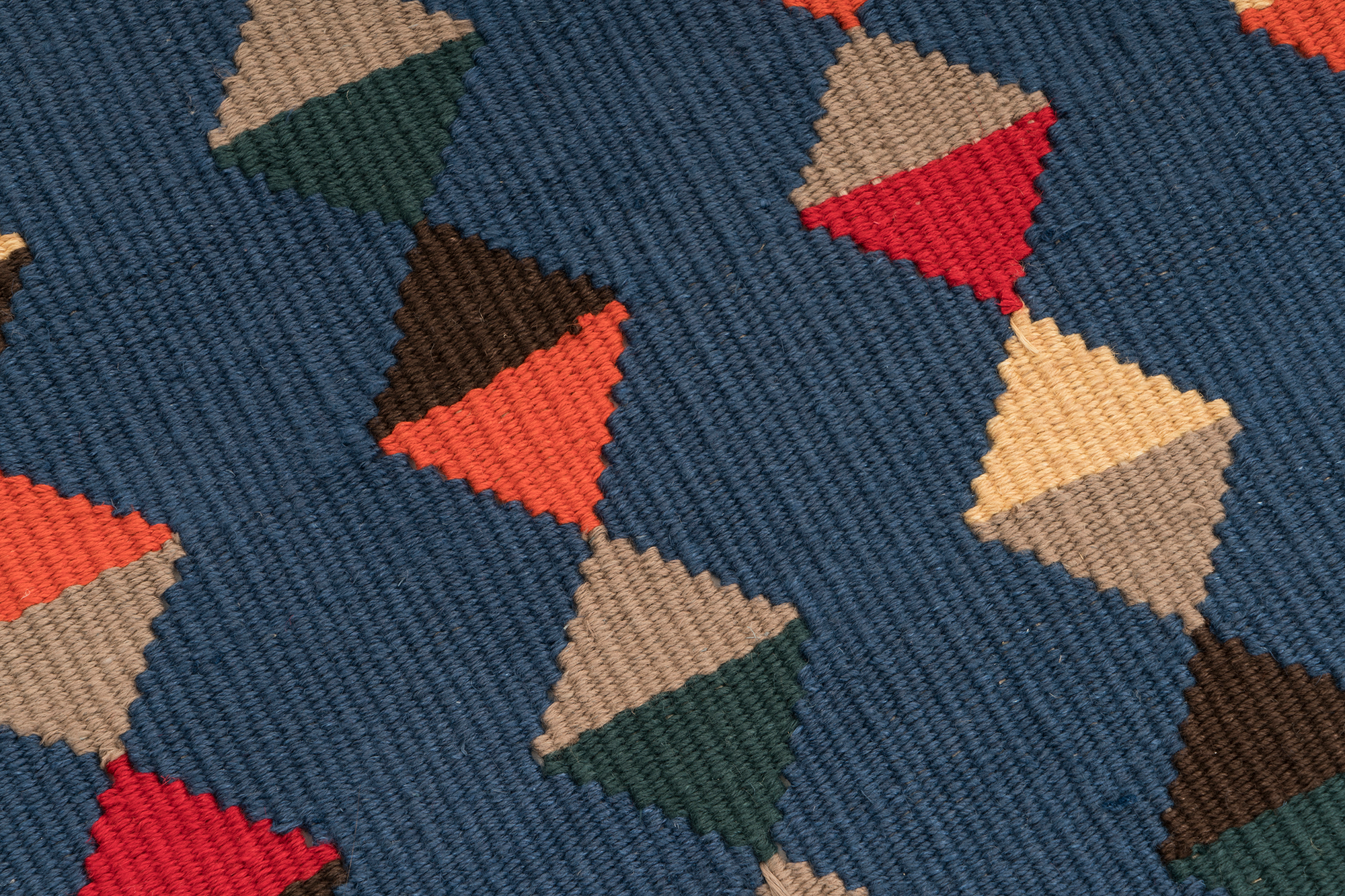 "Lovely Life" Handwoven Hemp Designer Mini Rug II