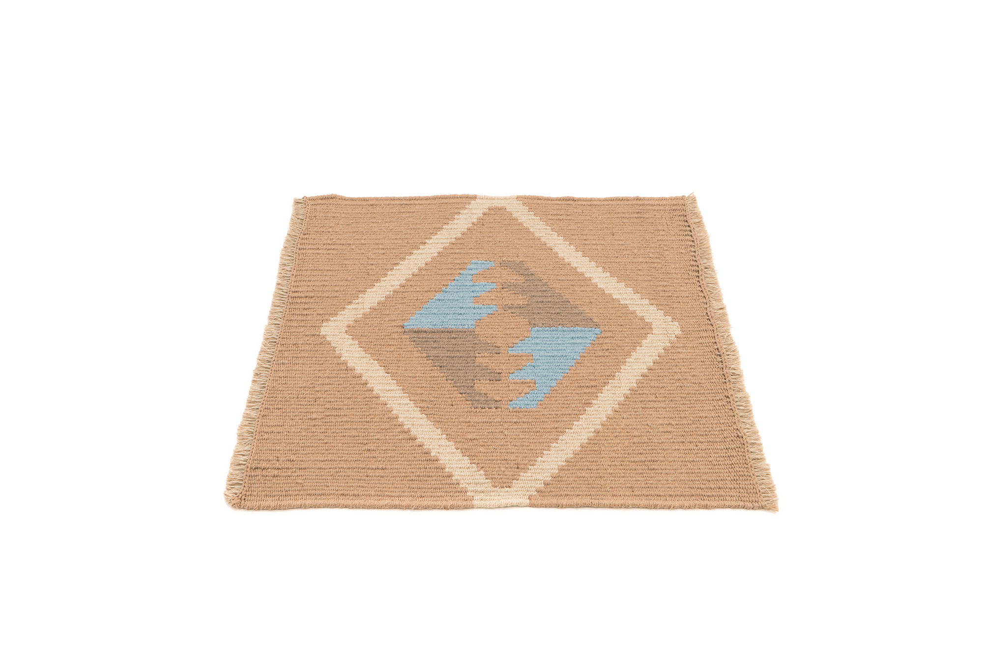 "Mother Earth" Handwoven Hemp Designer Mini Rug I