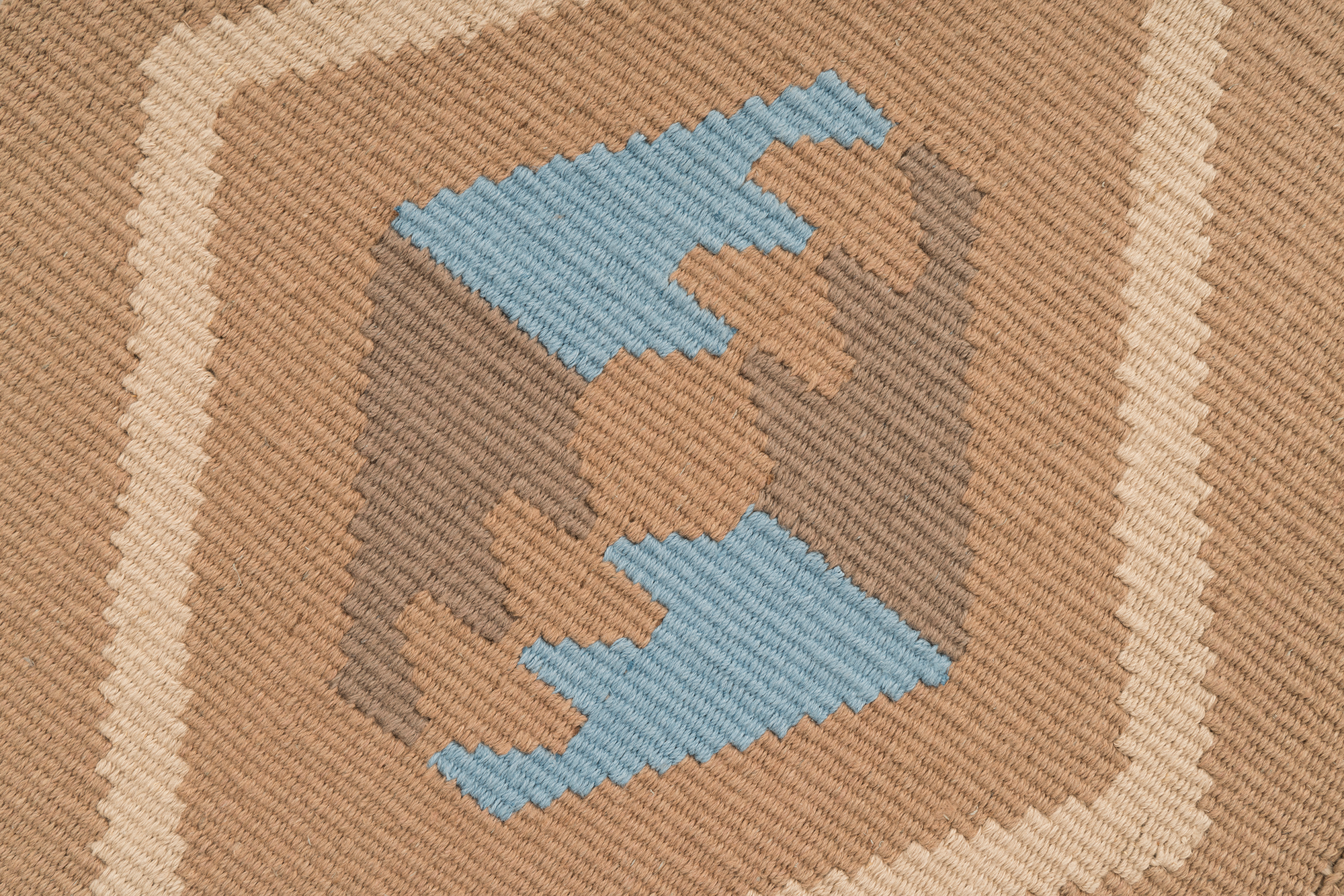 "Mother Earth" Handwoven Hemp Designer Mini Rug I