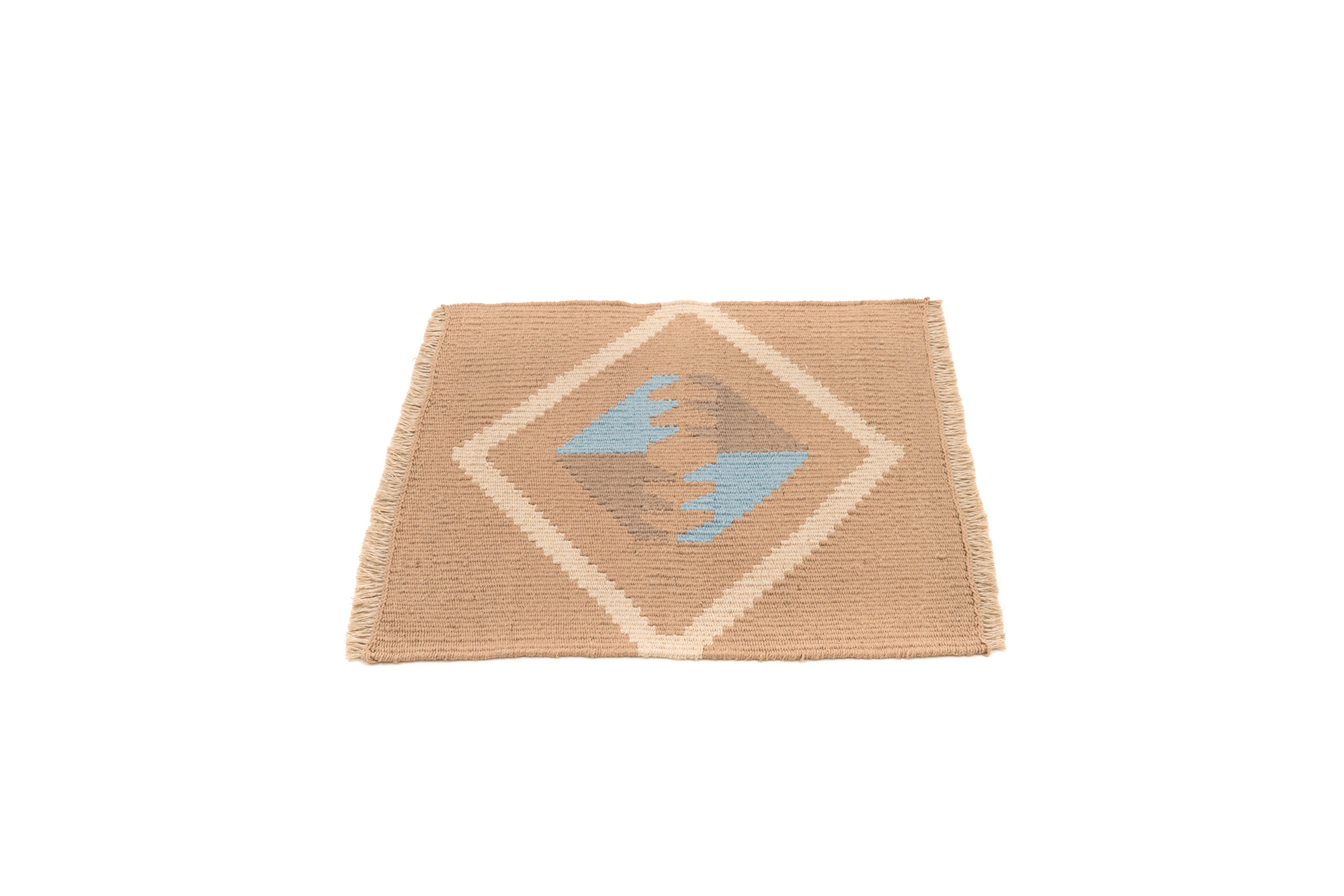"Mother Earth" Handwoven Hemp Designer Mini Rug II