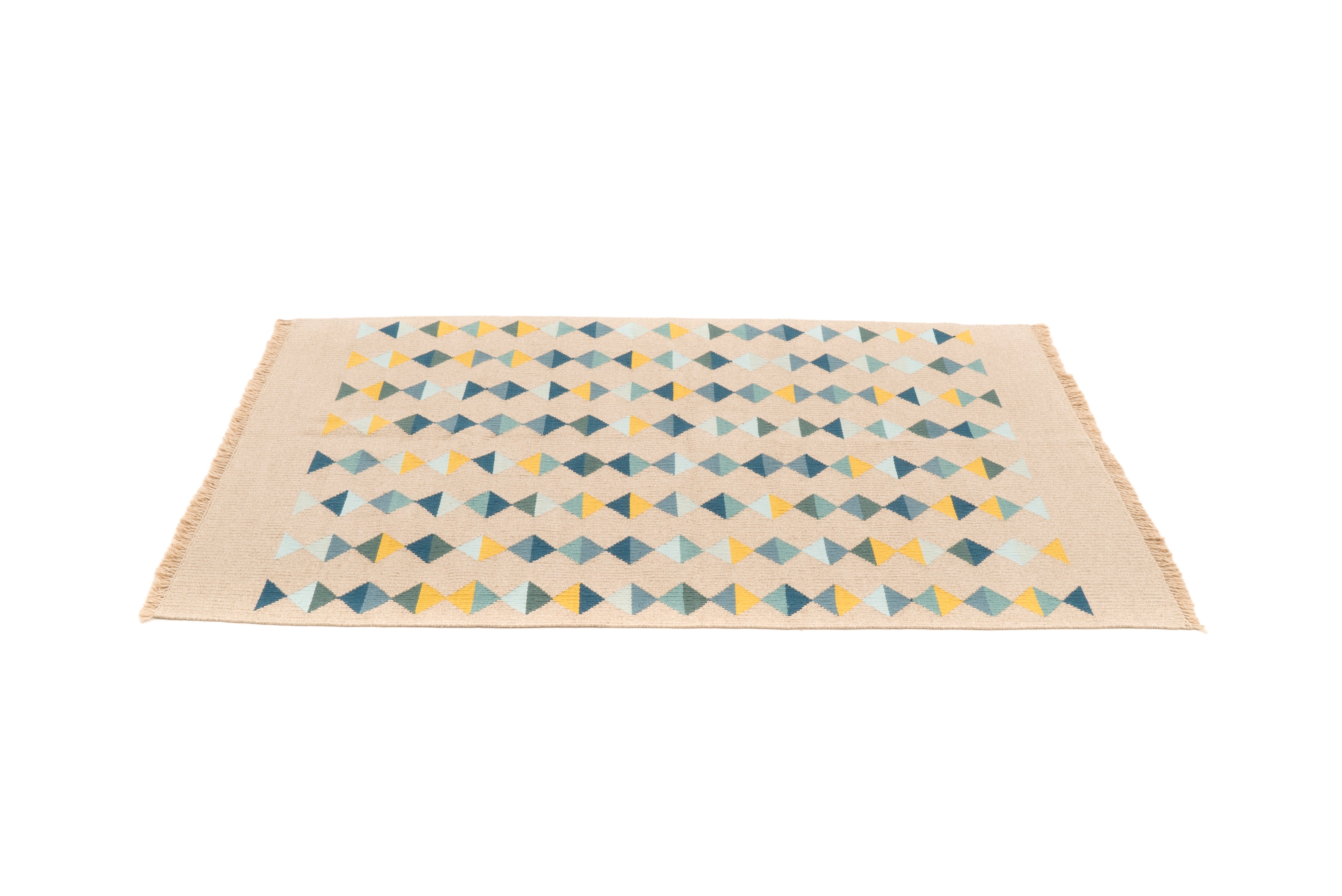 "Lovely Life" Handwoven Hemp Designer Rug I