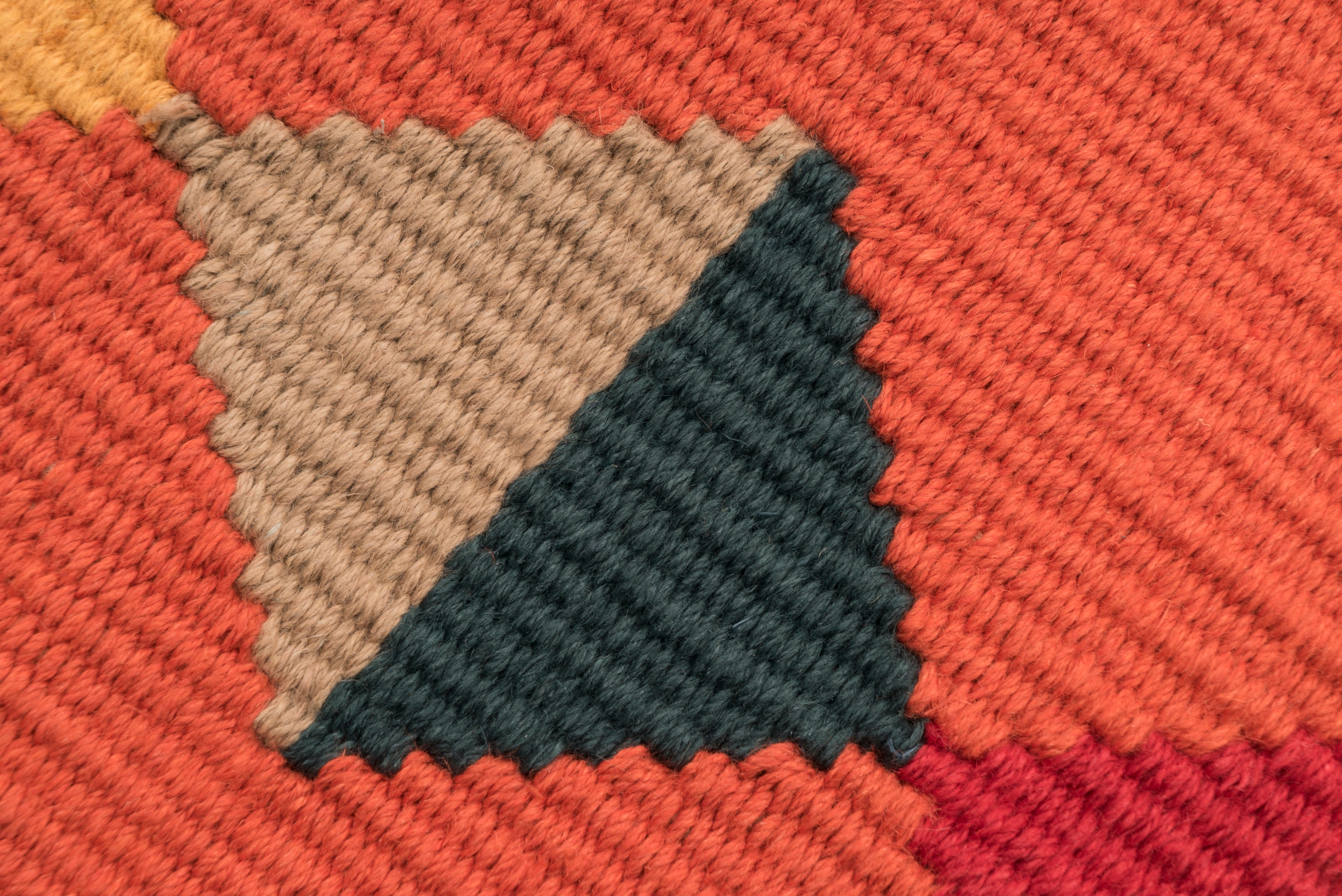 "Lovely Life" Handwoven Hemp Designer Rug in Red