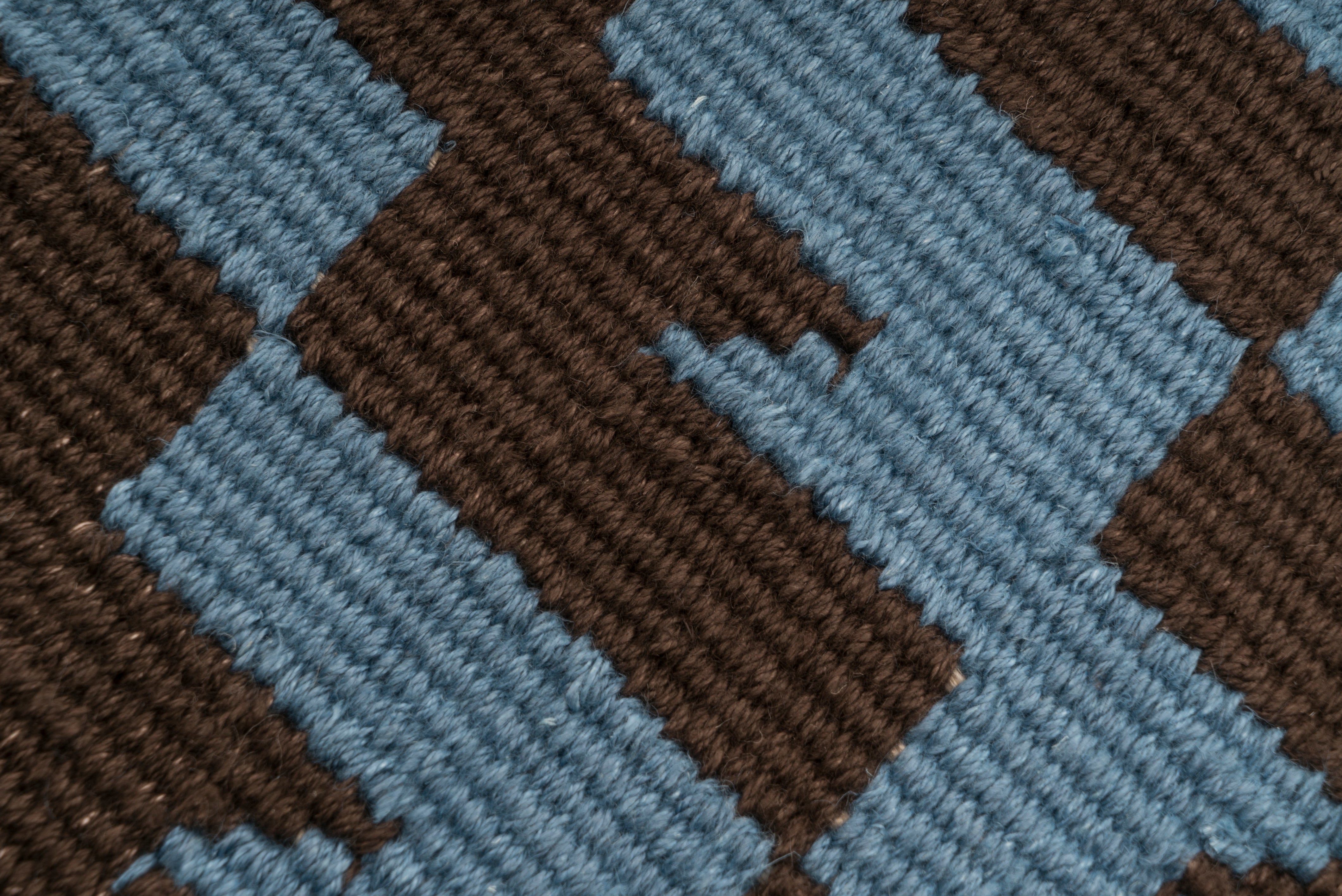 "Thunder and Lightening" Handwoven Hemp Designer Rug V