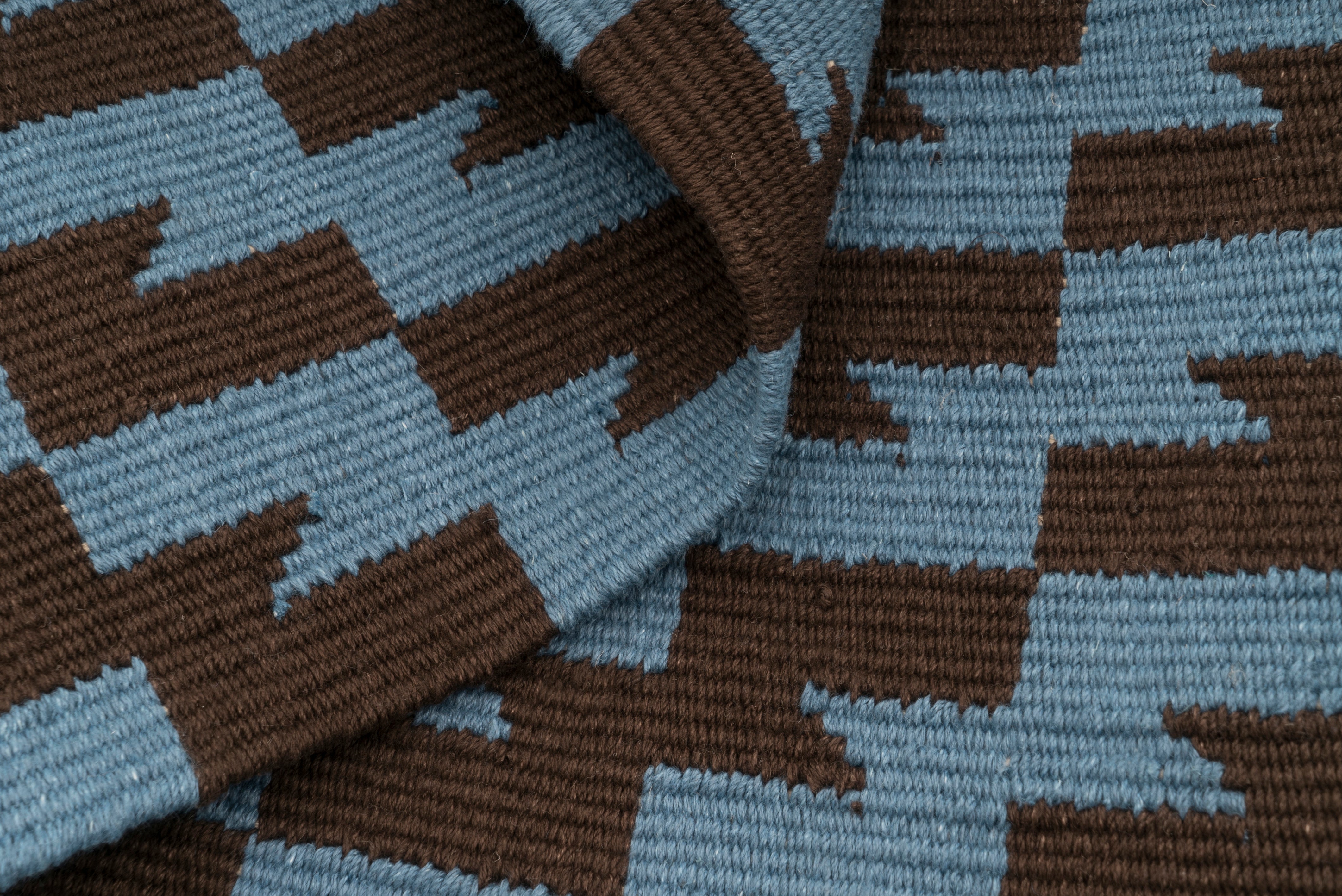 "Thunder and Lightening" Handwoven Hemp Designer Rug V