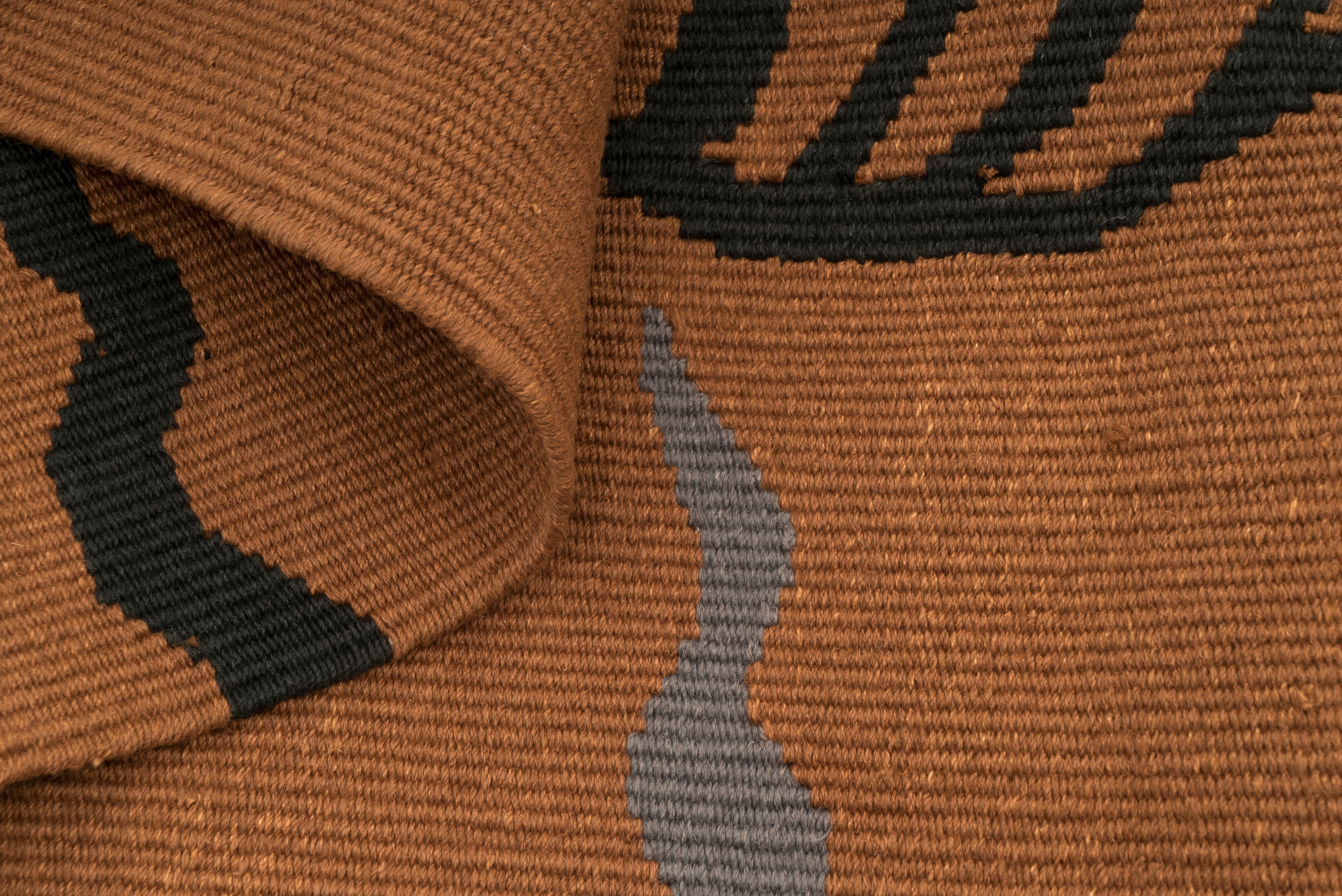 "Tibetan Tiger" Handwoven Hemp Designer Rug