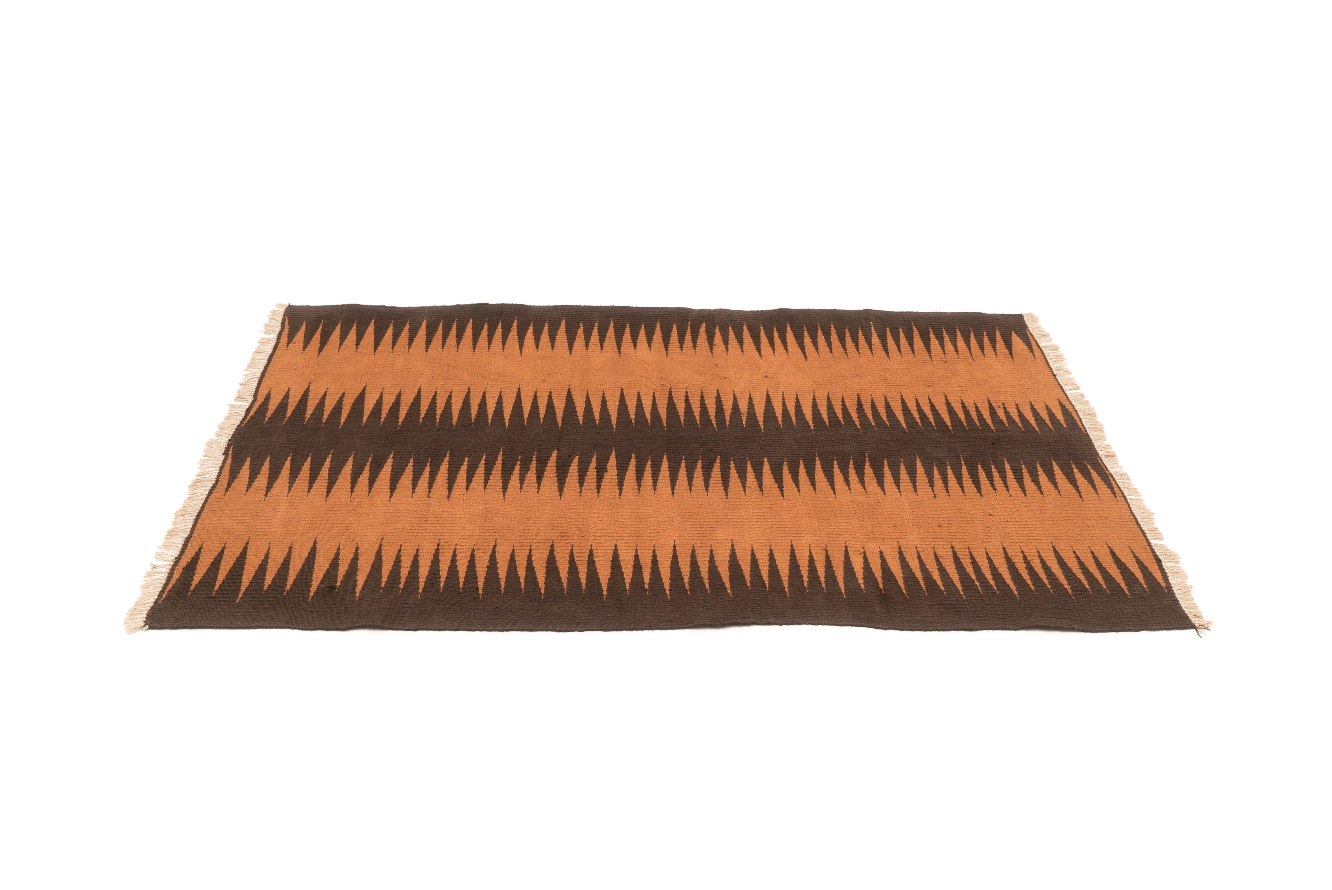 "Chocolate Dream Frequency" Handwoven Hemp Designer Rug
