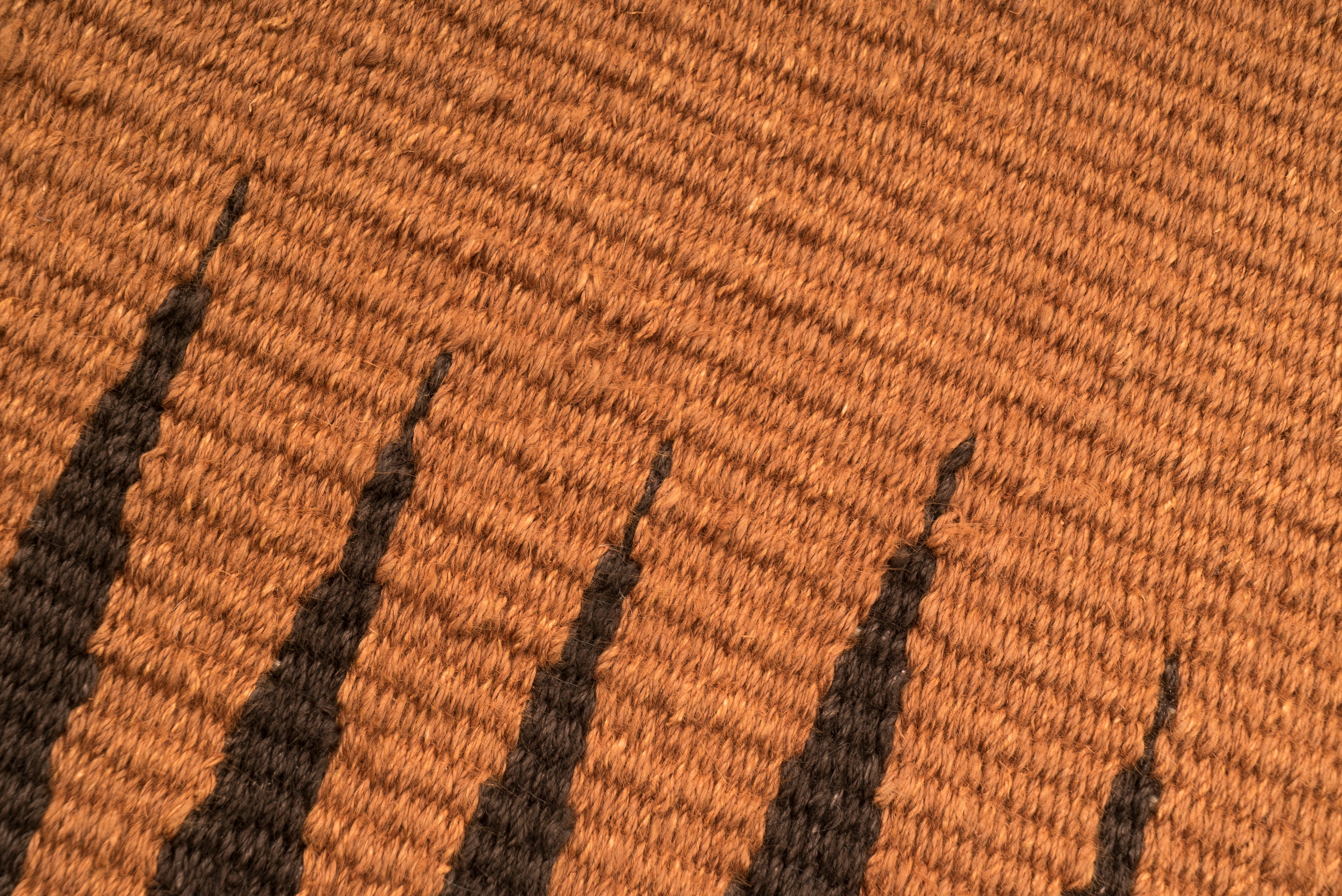"Chocolate Dream Frequency" Handwoven Hemp Designer Rug