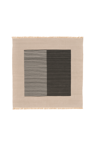 "Tibetan Tiger" Handwoven Hemp Designer Rug