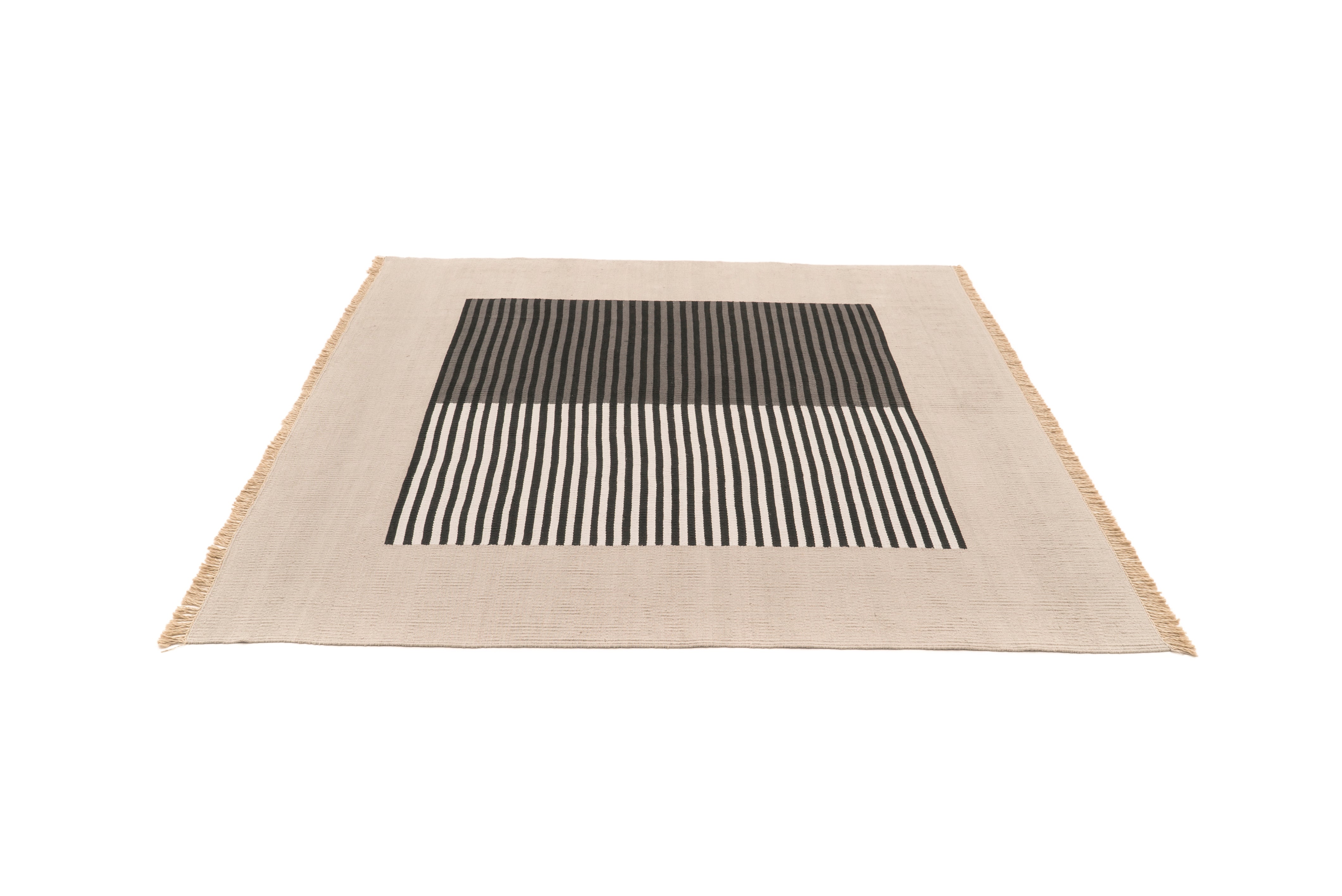 "Bridging Seasons" Handwoven Hemp Designer Rug