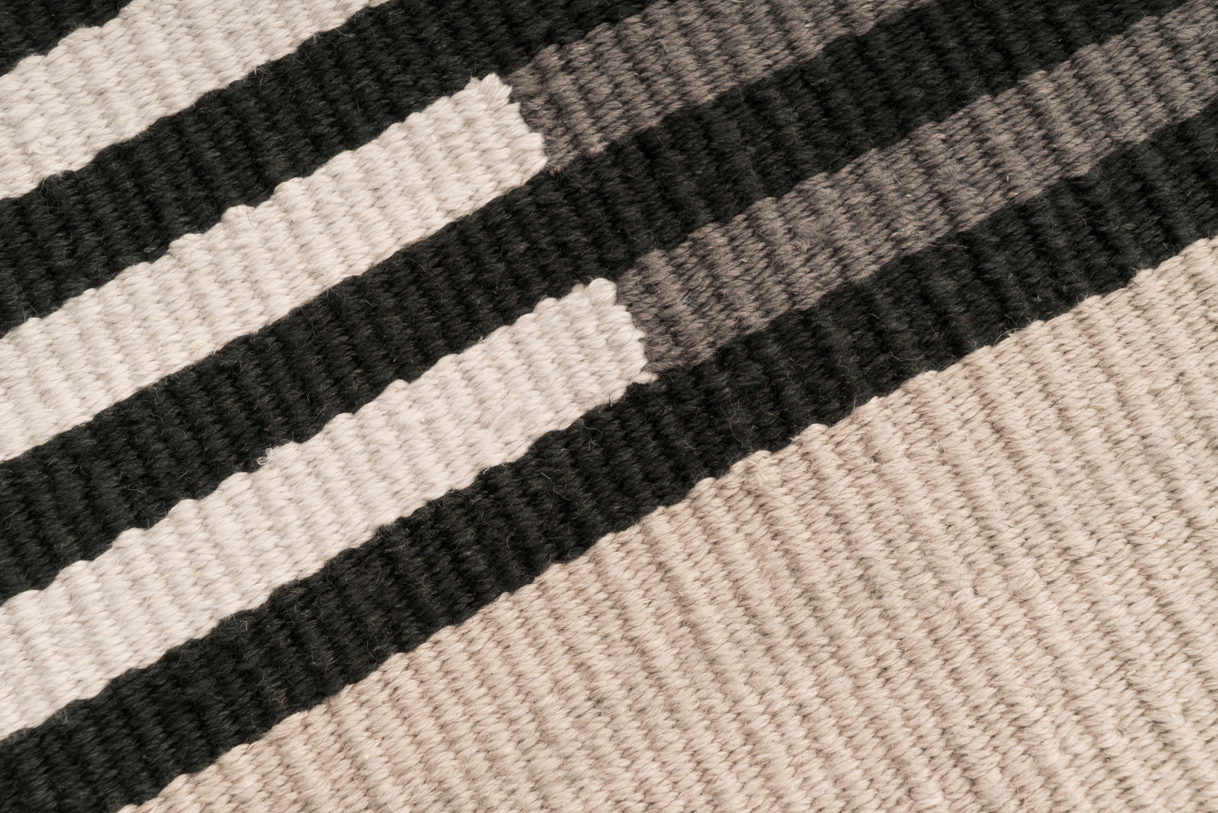 "Bridging Seasons" Handwoven Hemp Designer Rug