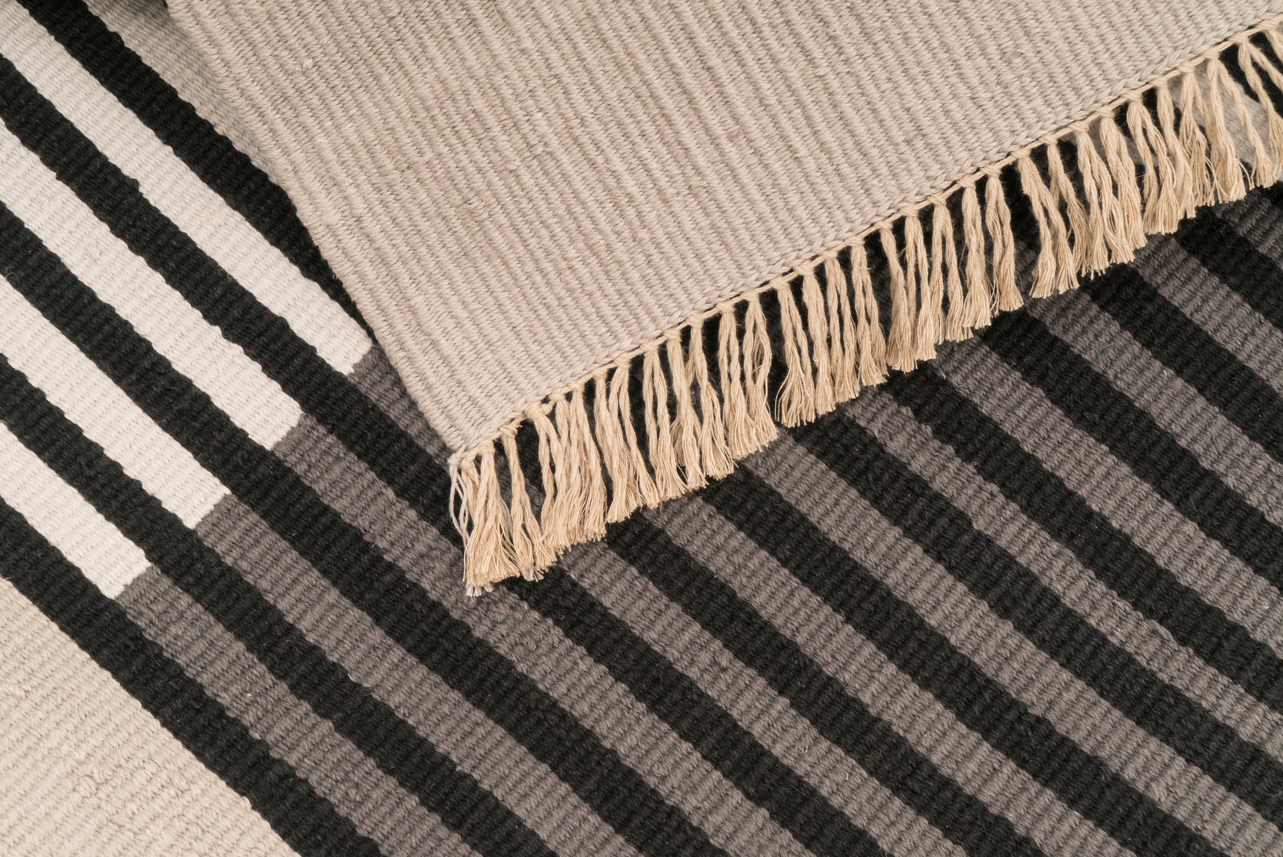 "Bridging Seasons" Handwoven Hemp Designer Rug