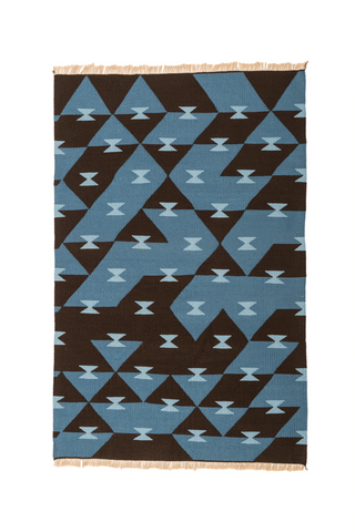 "Concerto" Handwoven Hemp Designer Rug