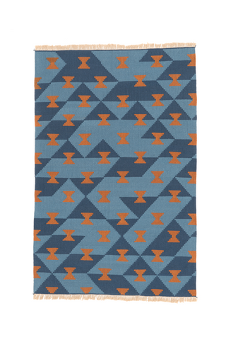 "Concerto" Handwoven Hemp Designer Rug