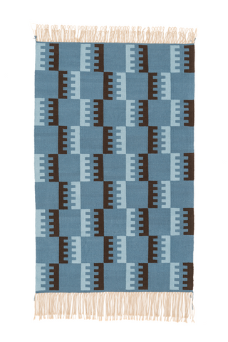 "Tibetan Tiger" Handwoven Hemp Designer Rug