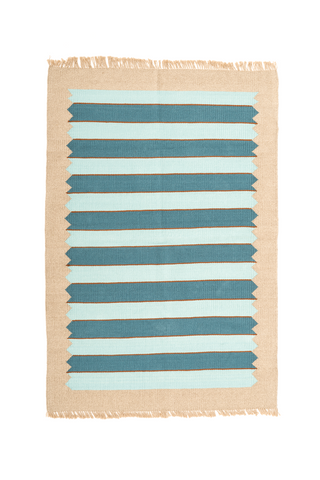 "Concerto" Handwoven Hemp Designer Rug