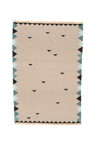 "Concerto" Handwoven Hemp Designer Rug