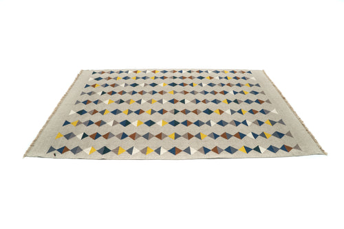 "Lovely Life" Handwoven Hemp Designer Rug III