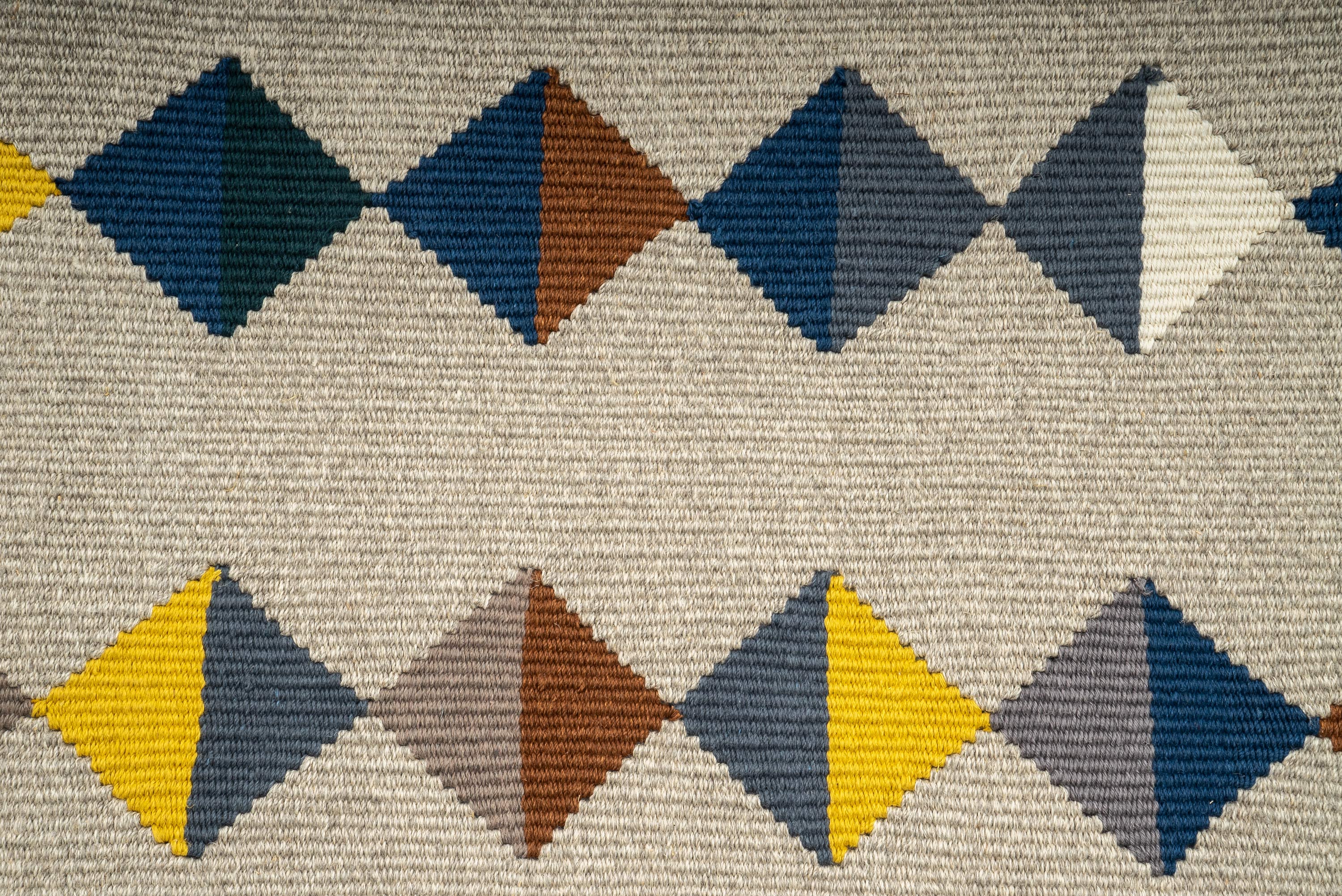 "Lovely Life" Handwoven Hemp Designer Rug III