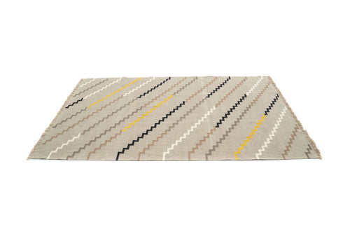 "Concerto" Handwoven Hemp Designer Rug