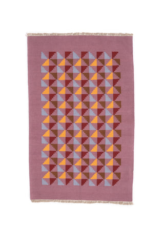 "Concerto" Handwoven Hemp Designer Rug