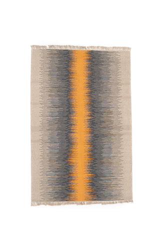 "Concerto" Handwoven Hemp Designer Rug
